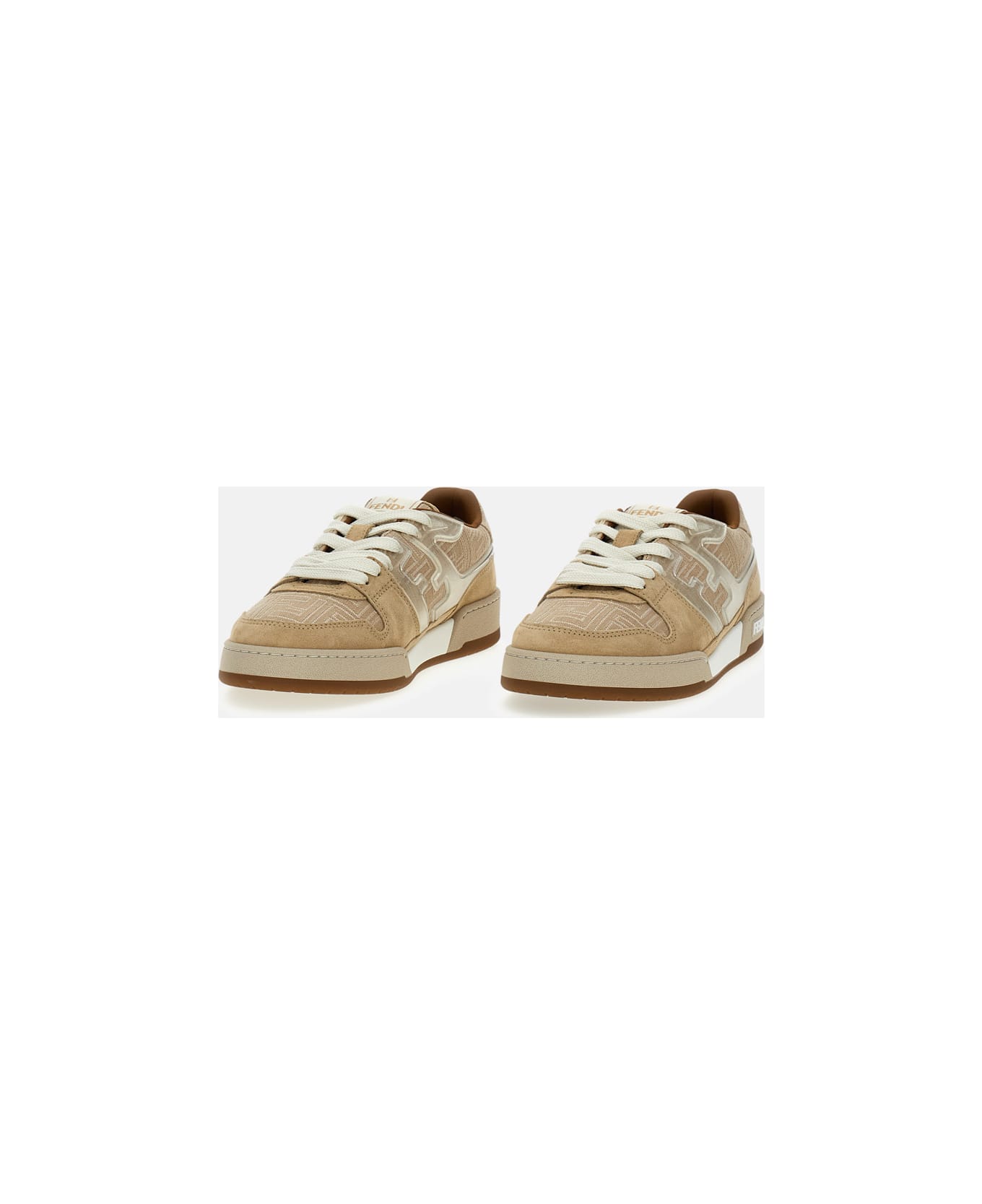 Fendi Low Top Sneakers - Beige