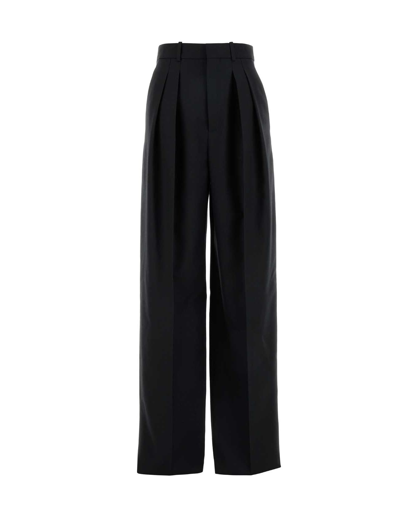 Saint Laurent Black Canvas Pant - NOIR