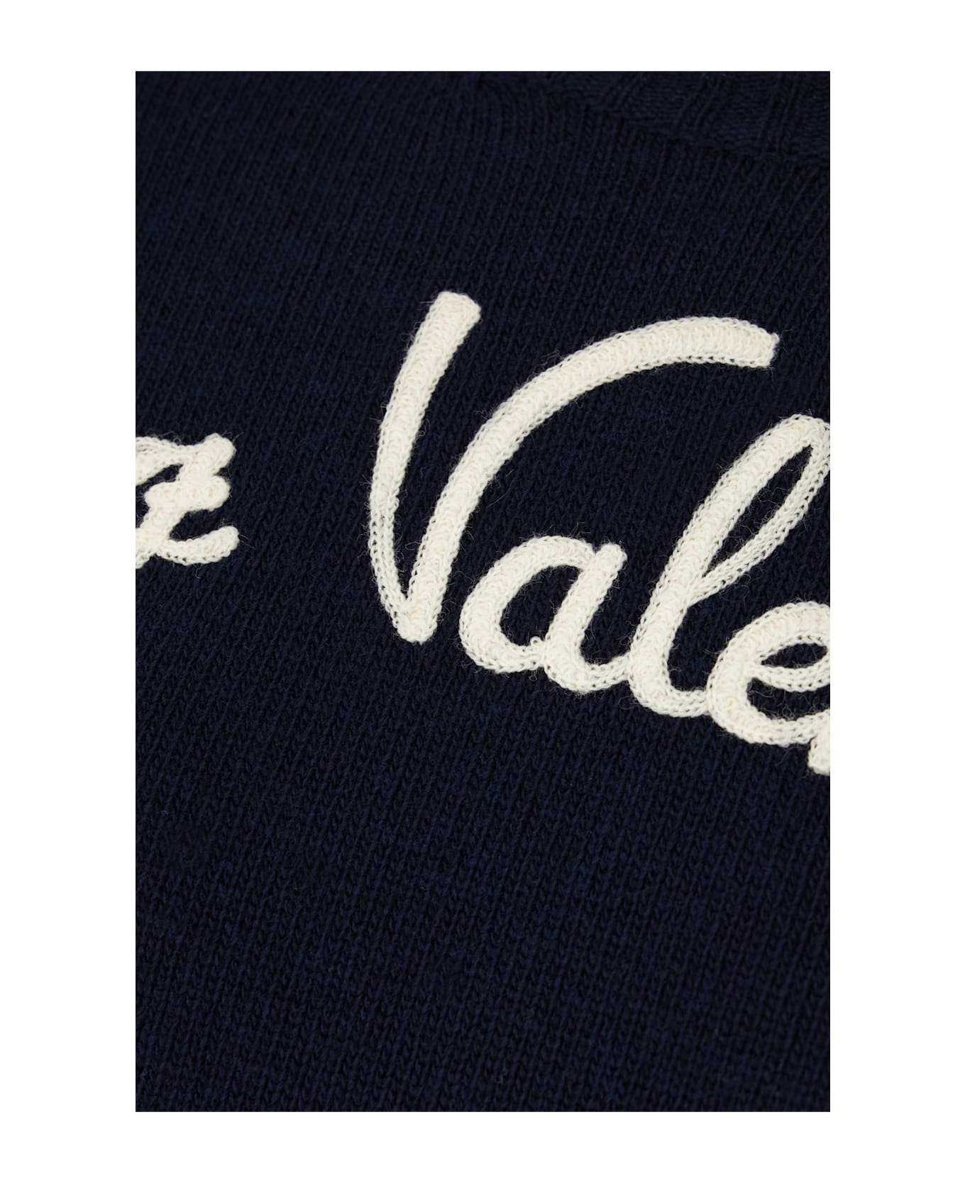 Valentino Garavani Midnight Blue Wool Sweater - INDACO