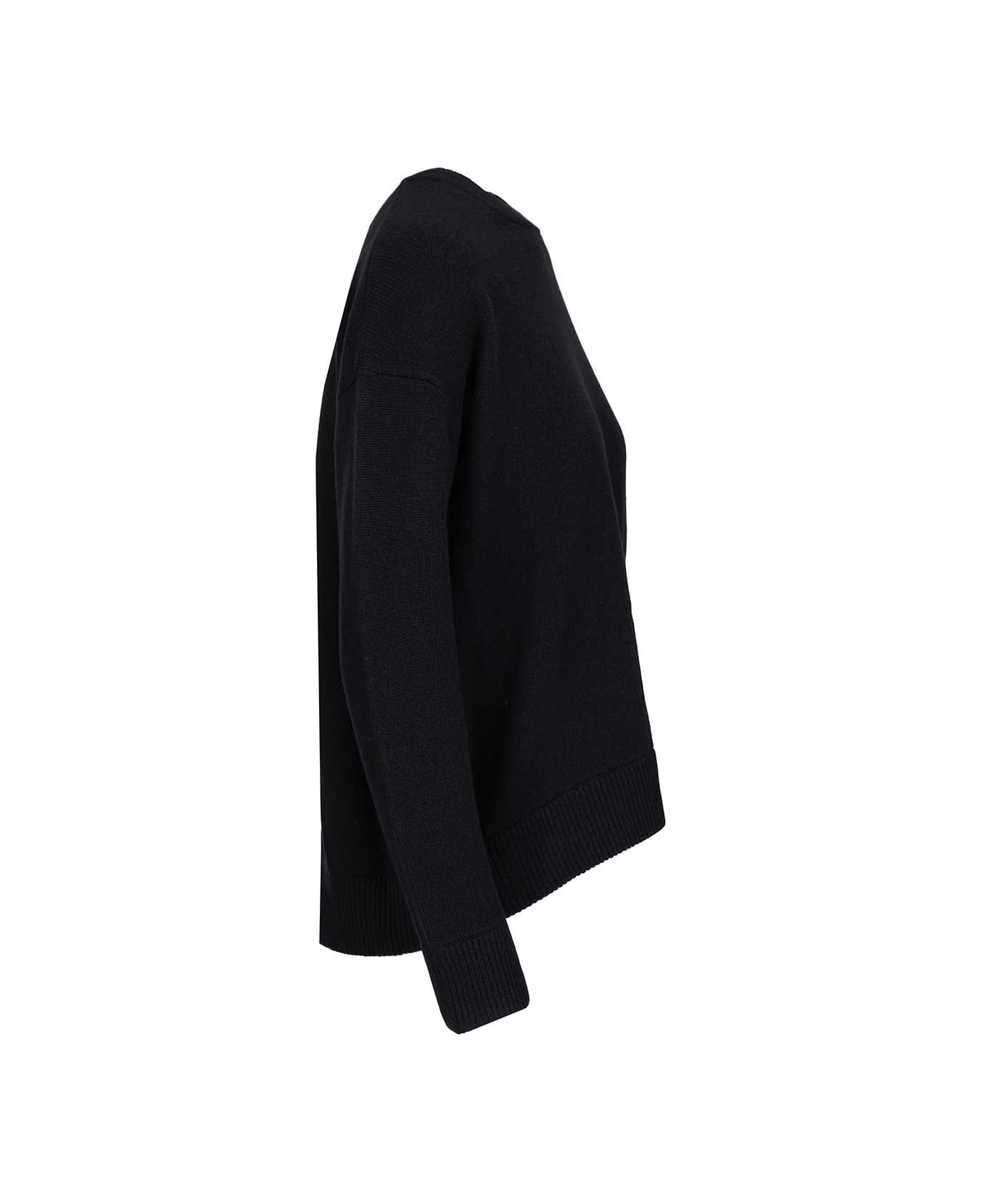 
S Max Mara Ottavo Crewneck Wool Cachemire Knit - Black