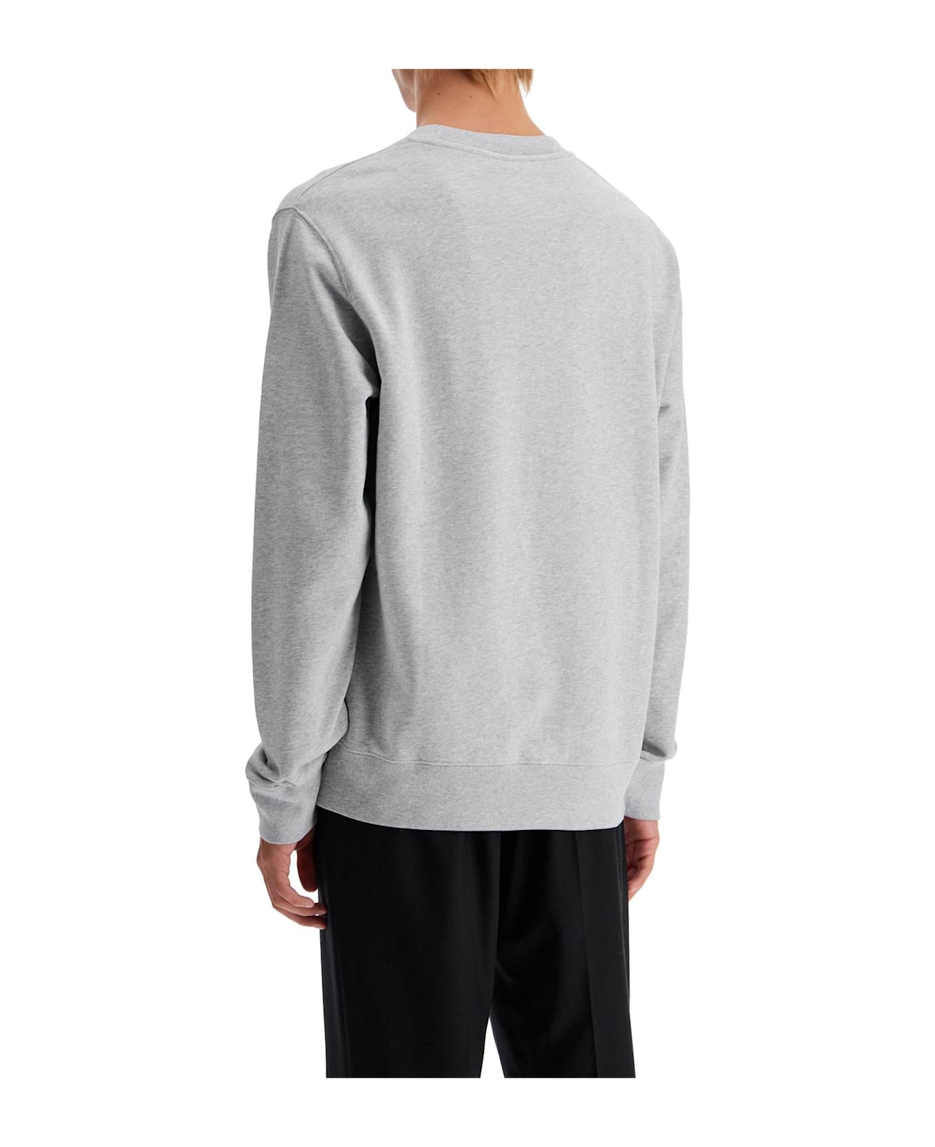 Maison Kitsuné 'fox Head Patch Sweatshirt With - LIGHT GREY MELANGE (Grey)