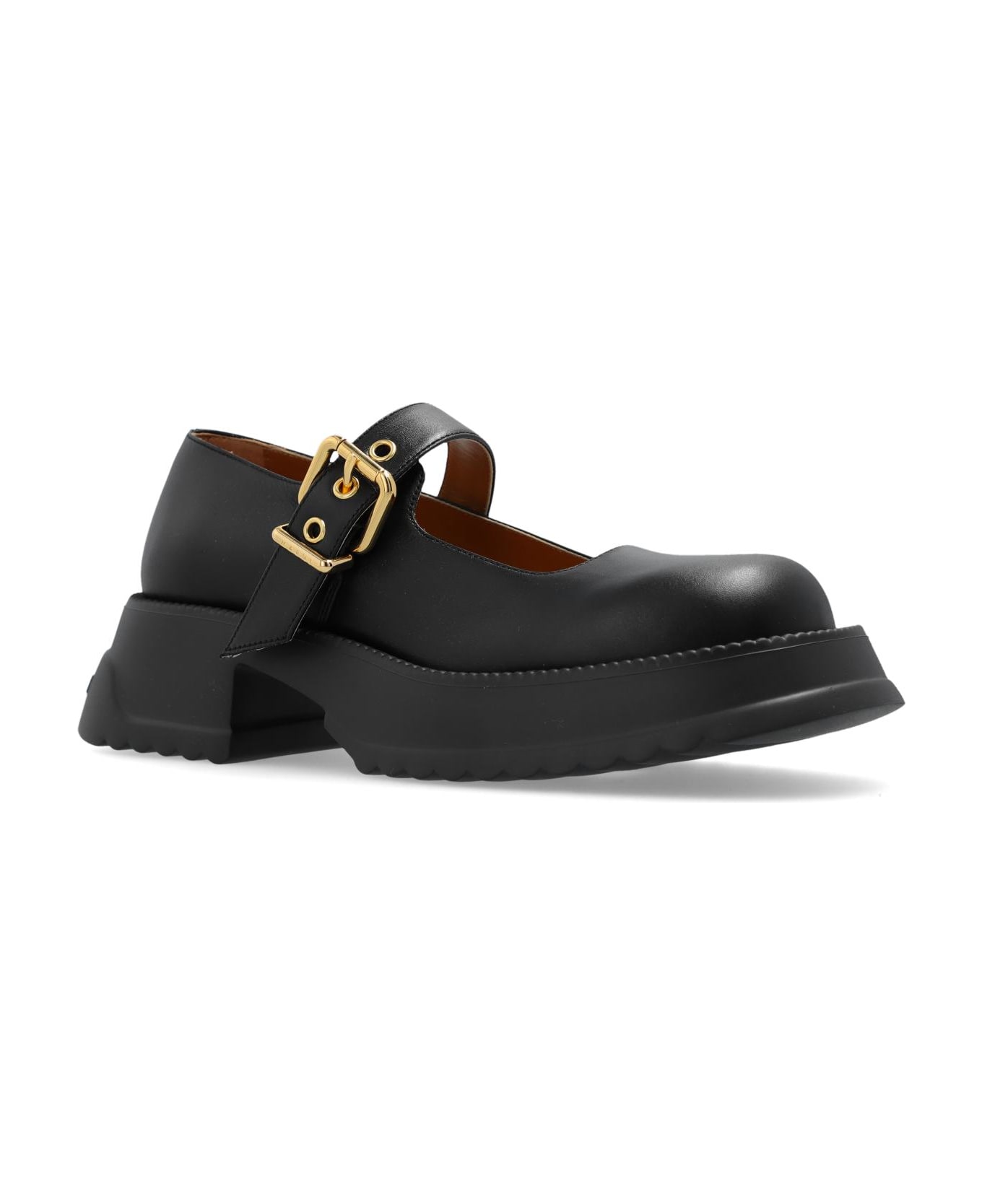 Marni Leather Platform Loafers - Black