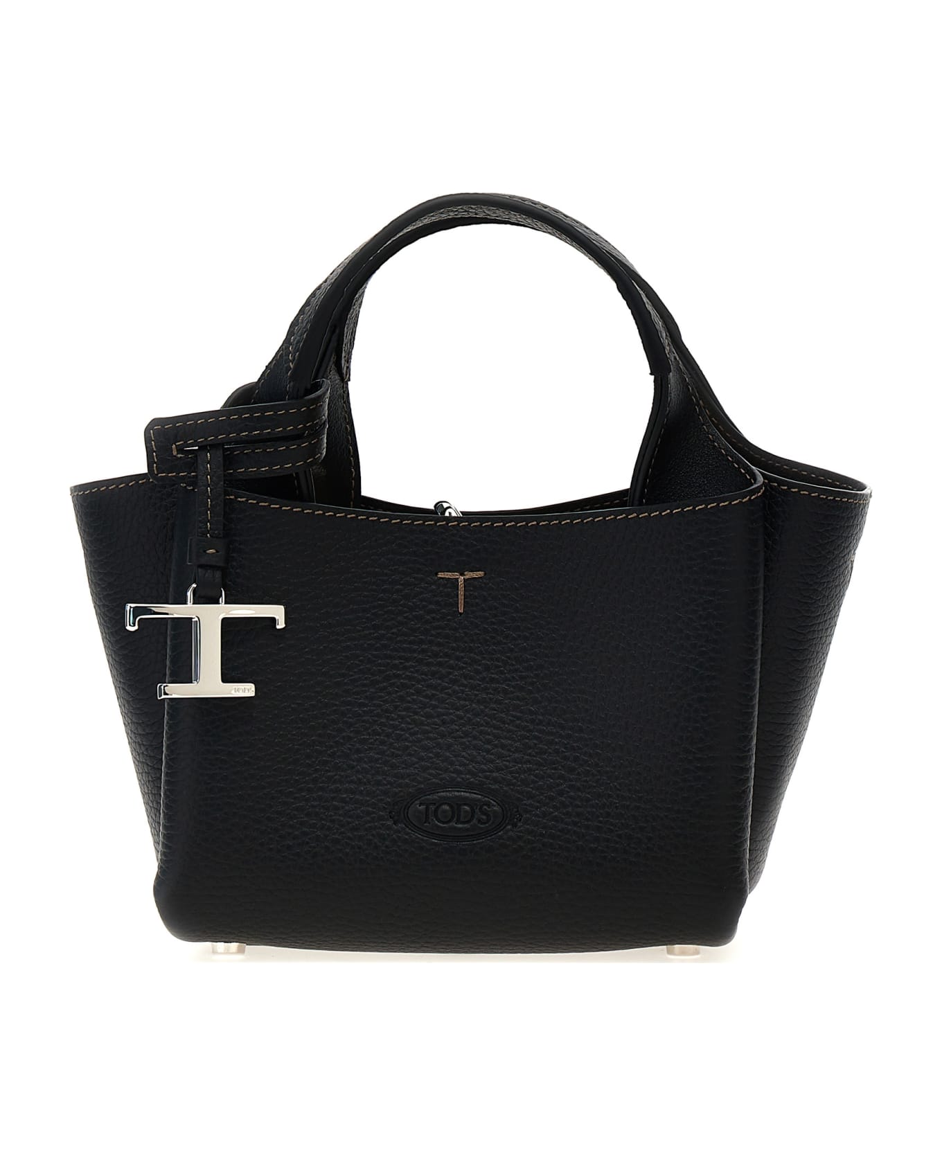◆TOD'S 最新作◆マイクロ Tケース トートバッグ/Bianco calce◆ Tod's Micro Leather T Case Tote Bag | Neiman Marcus