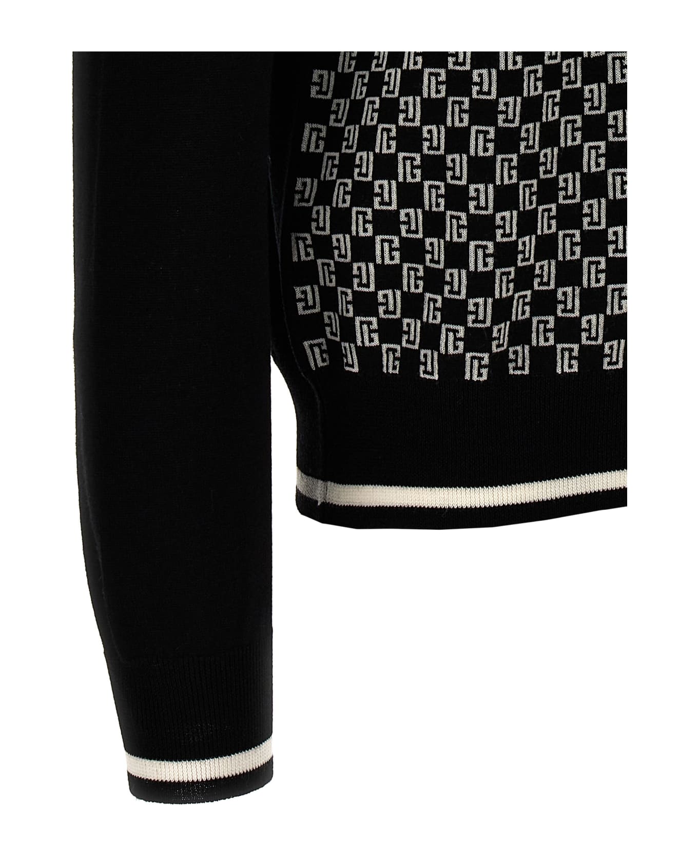 Balmain 'mini Monogram' Sweater - Black