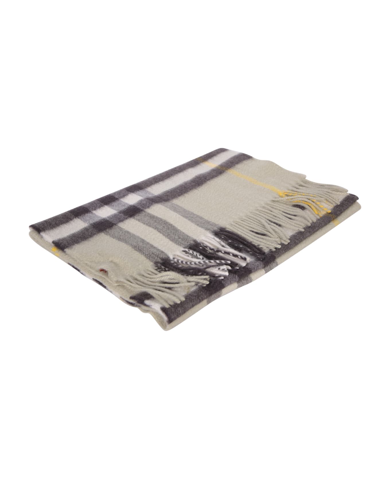 Burberry Check Cashmere Scarf - GREEN