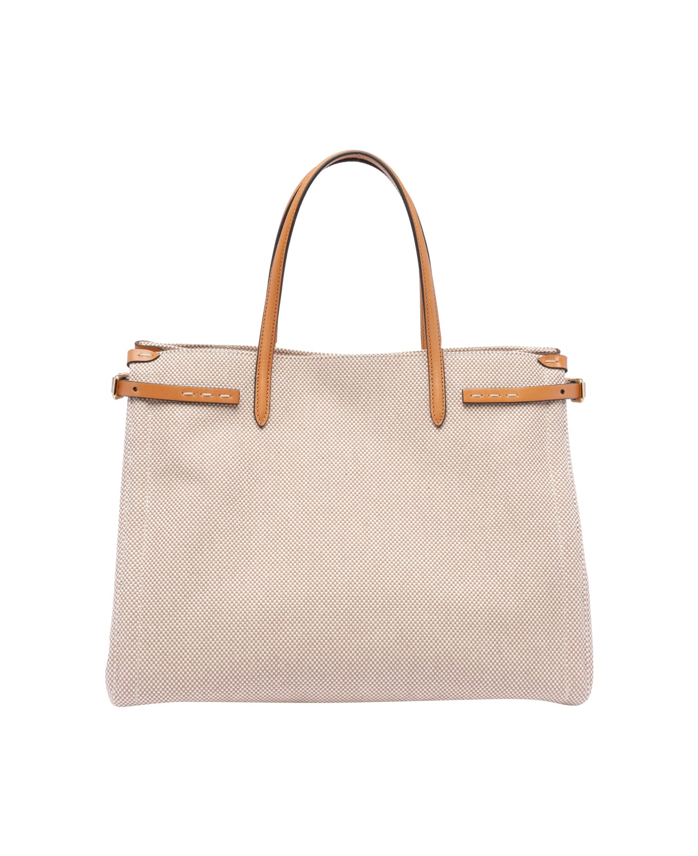 Valentino Garavani Medium Valentino Garavani Antibes Canvas Tote Bag - Beige
