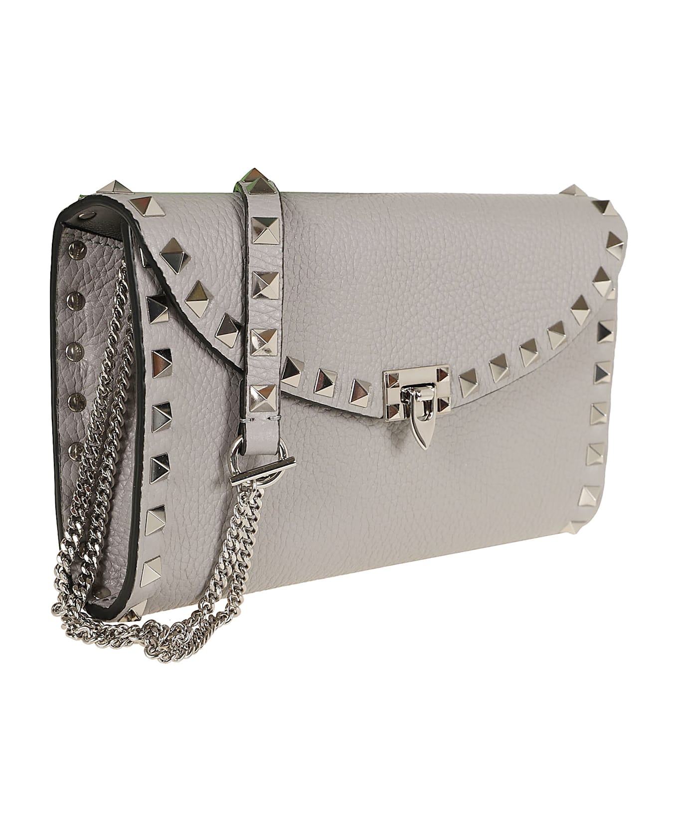 Valentino Garavani Wallet W/strap | Rockstud - Wrl Dove Grey