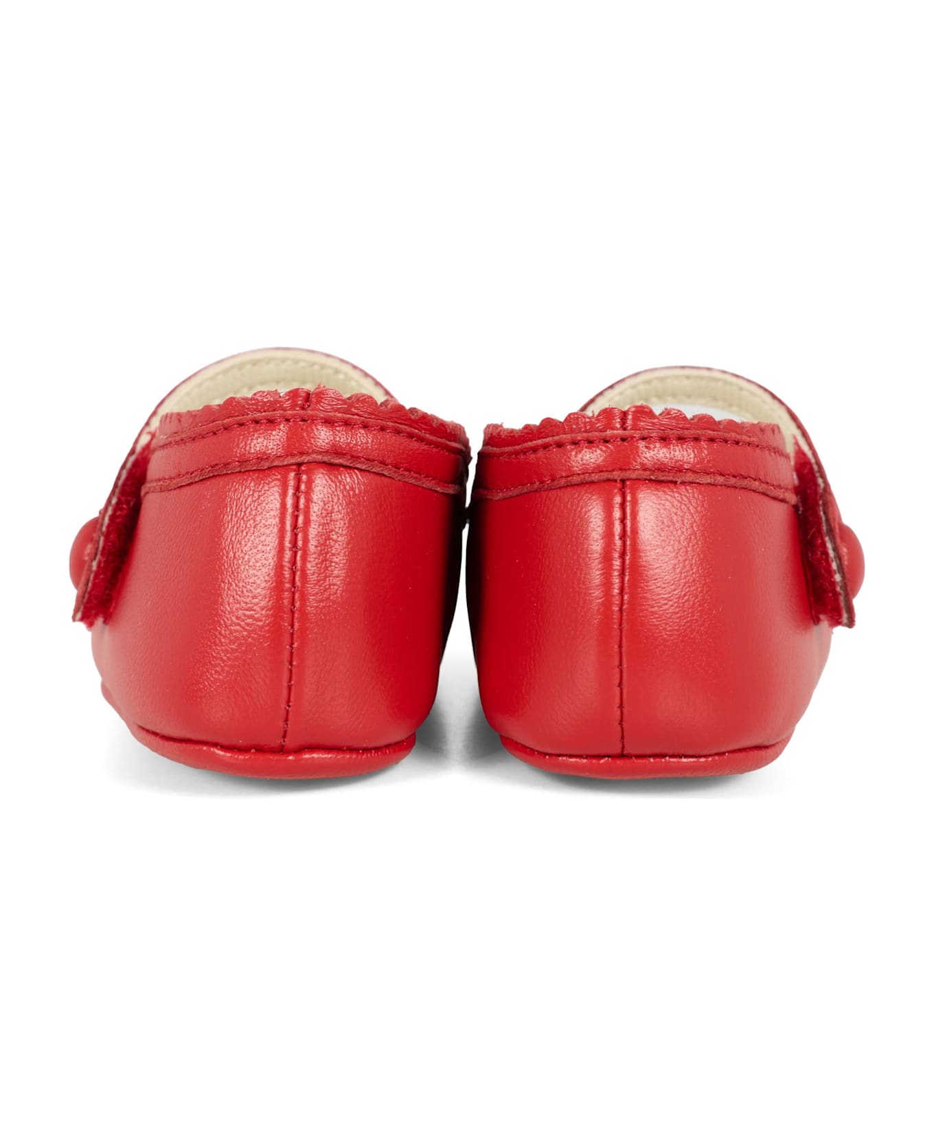 Gucci Red Ballet Flats For Baby Girl With Gg - Red