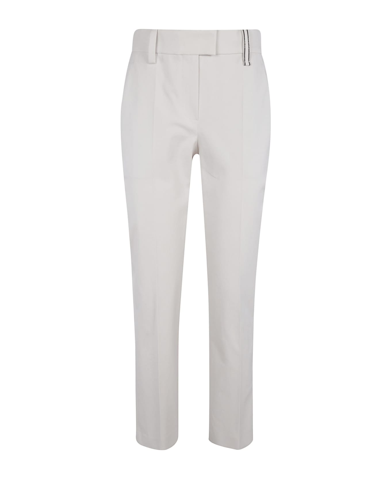 Brunello Cucinelli Classic Plain Trousers - White