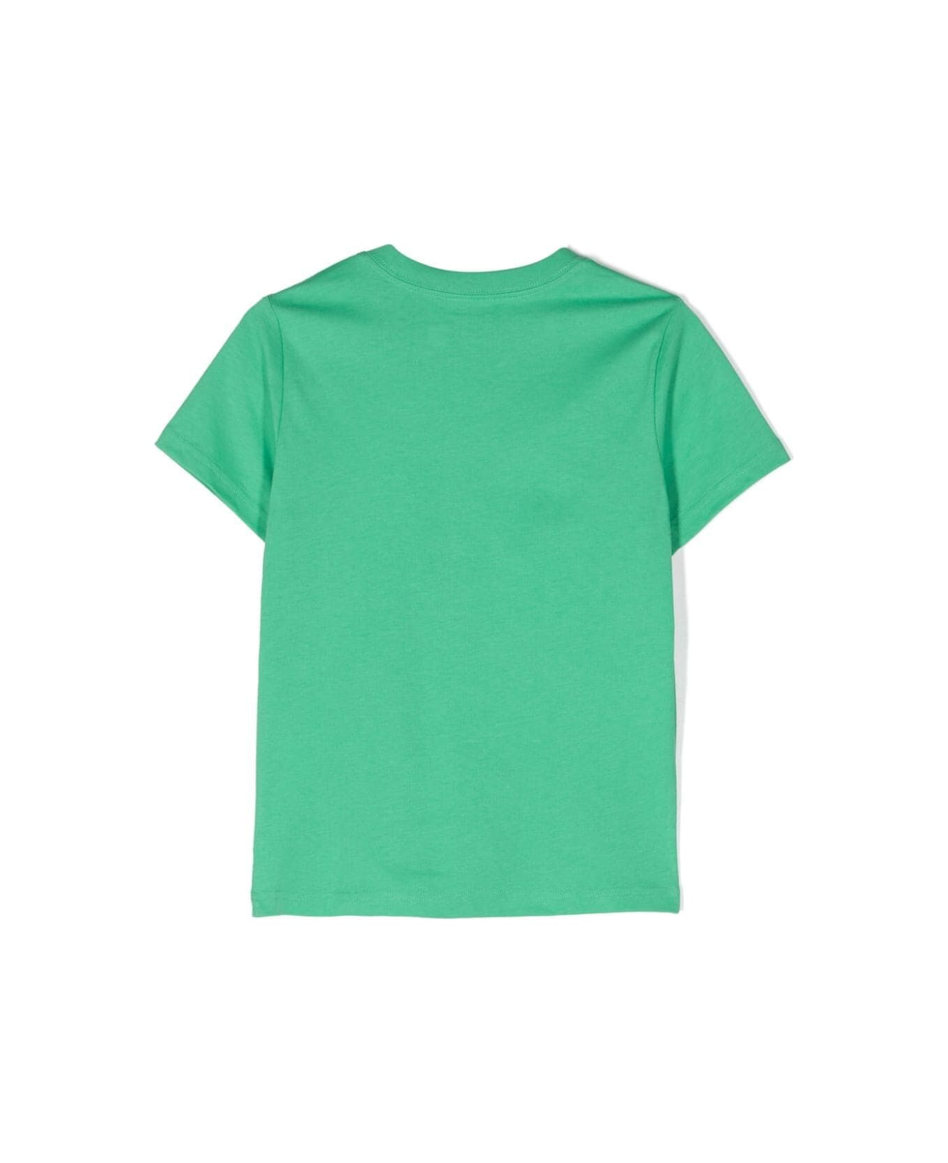 Polo Ralph Lauren Ss Cn-knit Shirts-t-shirt - Bear Vineyardgreen