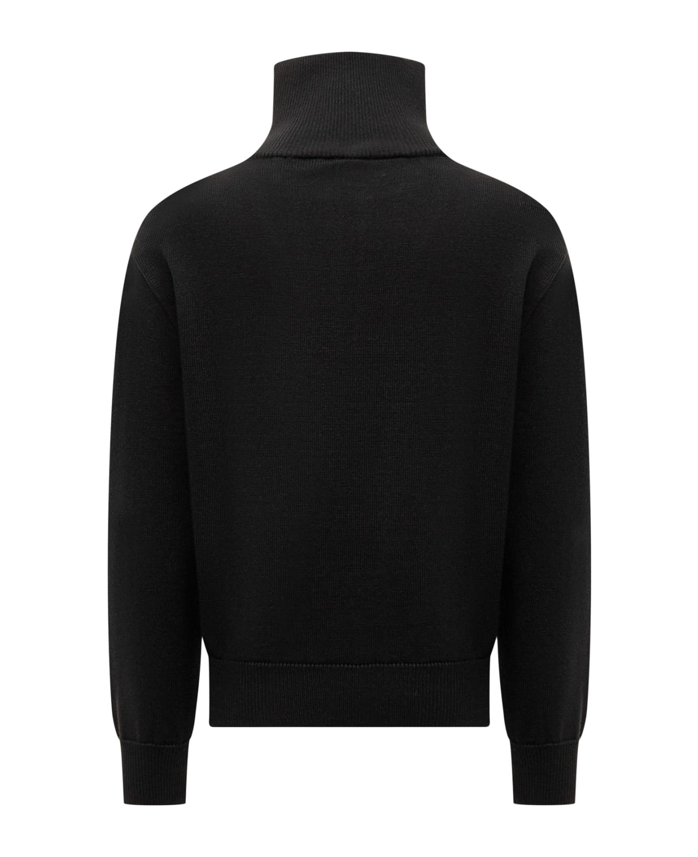 Courrèges Sweater With Logo - BLACK