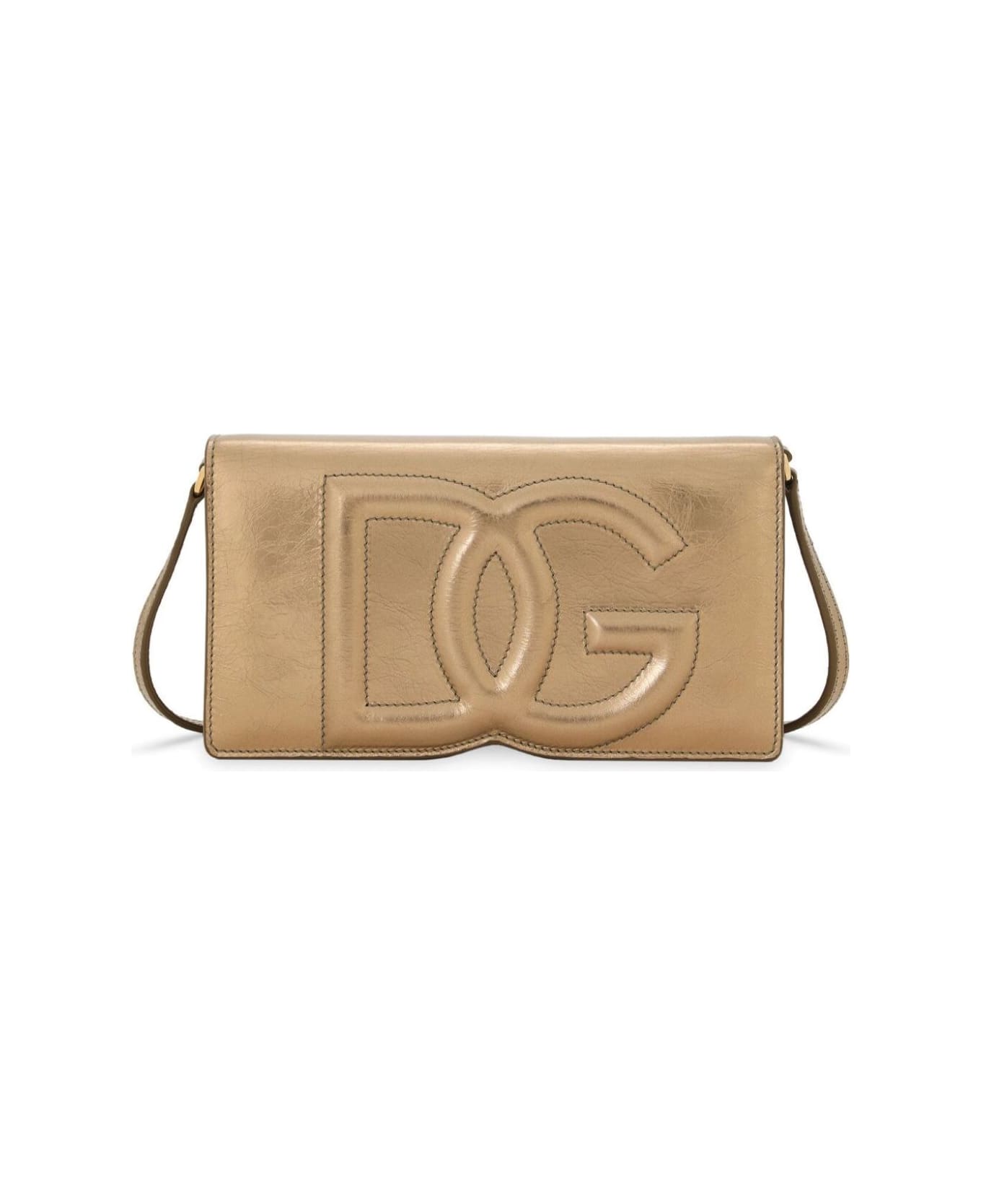 Dolce & Gabbana Phone Bag Vit.cracle'lame' - Metallic クラッチバッグ