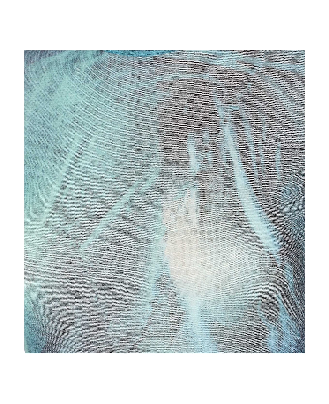 Jean Paul Gaultier Mesh Baby T-shirt Water Print - Blue