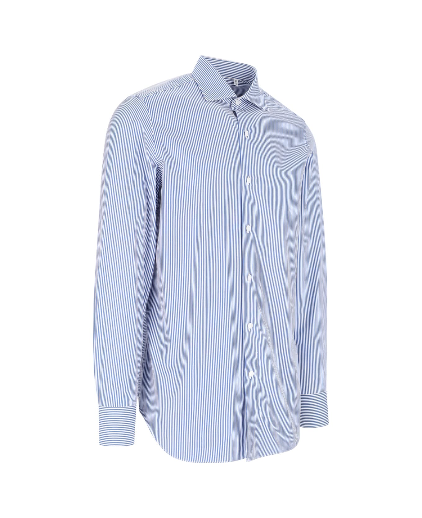 Finamore Shirt "milano-zante" - Light Blue シャツ