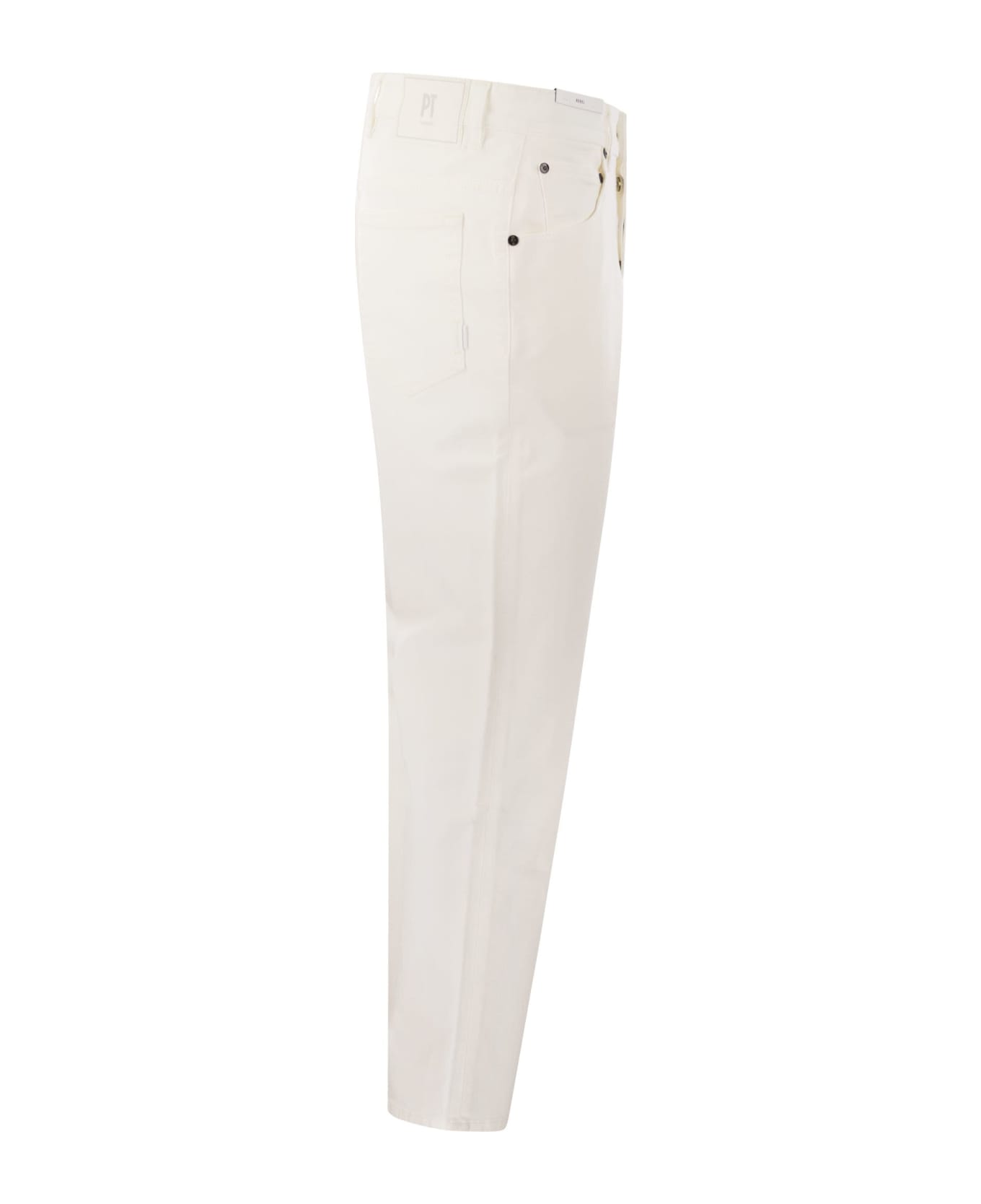 PT Torino Rebel- Straight-leg Jeans - White デニム