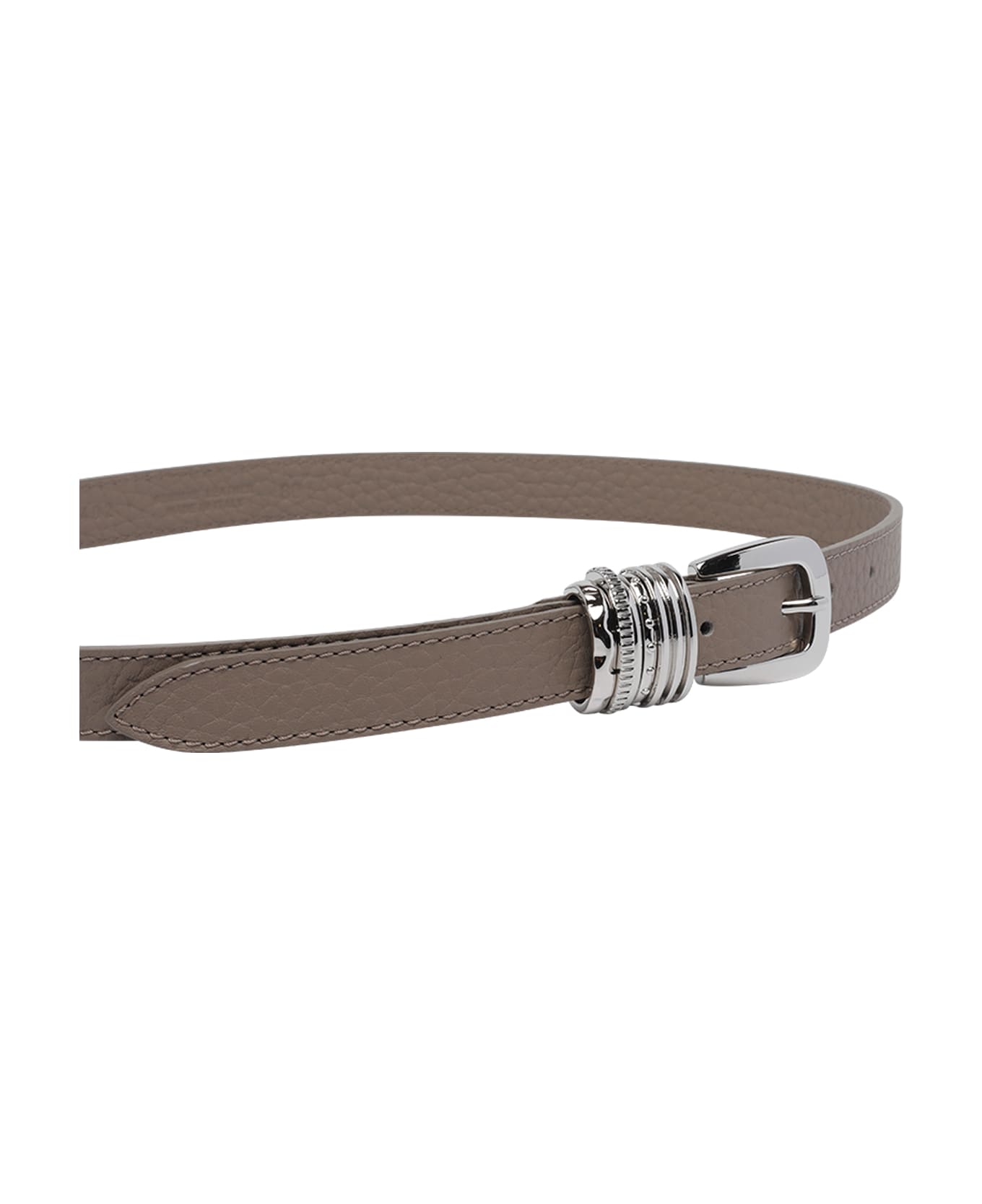 Orciani Leather Belt - Beige