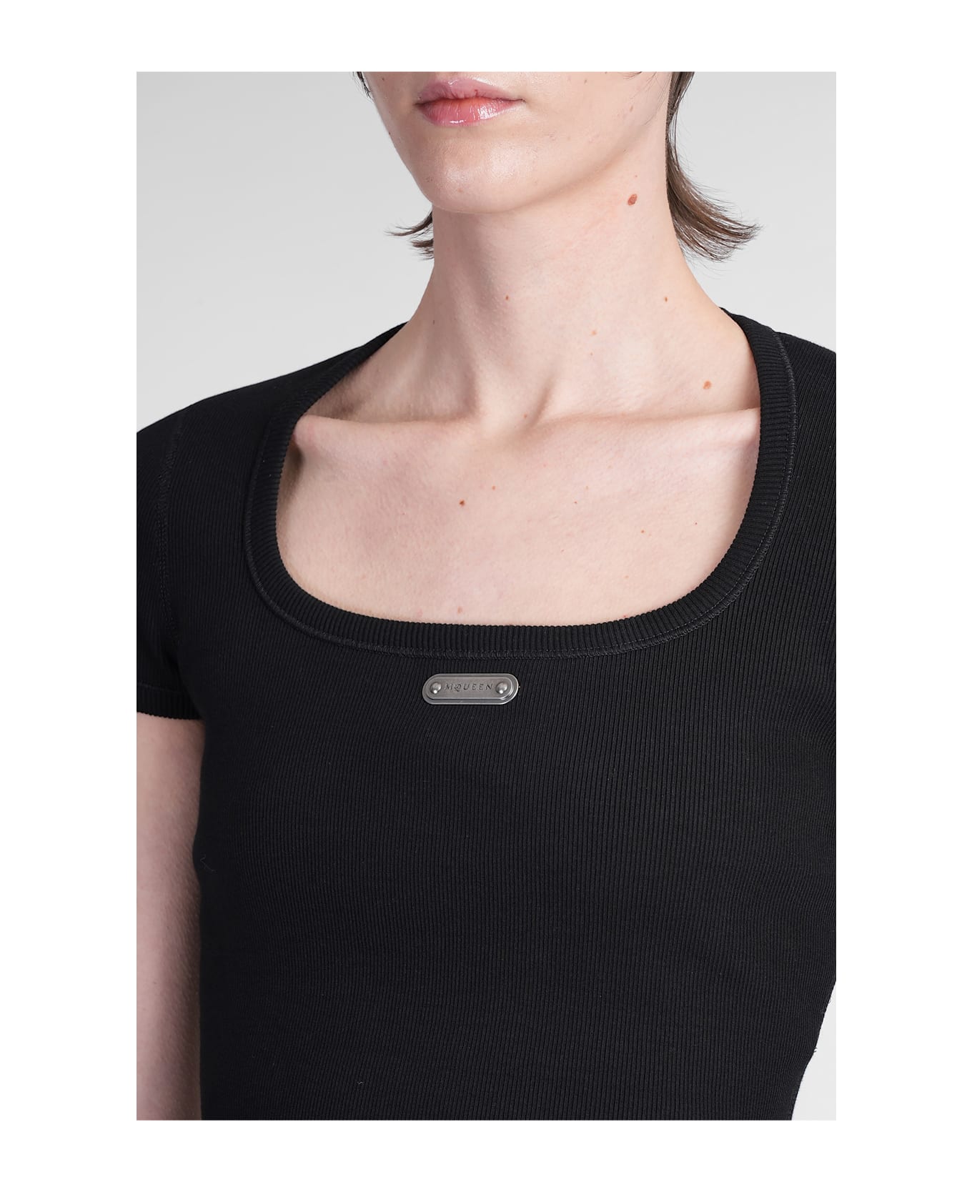 Alexander McQueen Topwear In Black Cotton - black