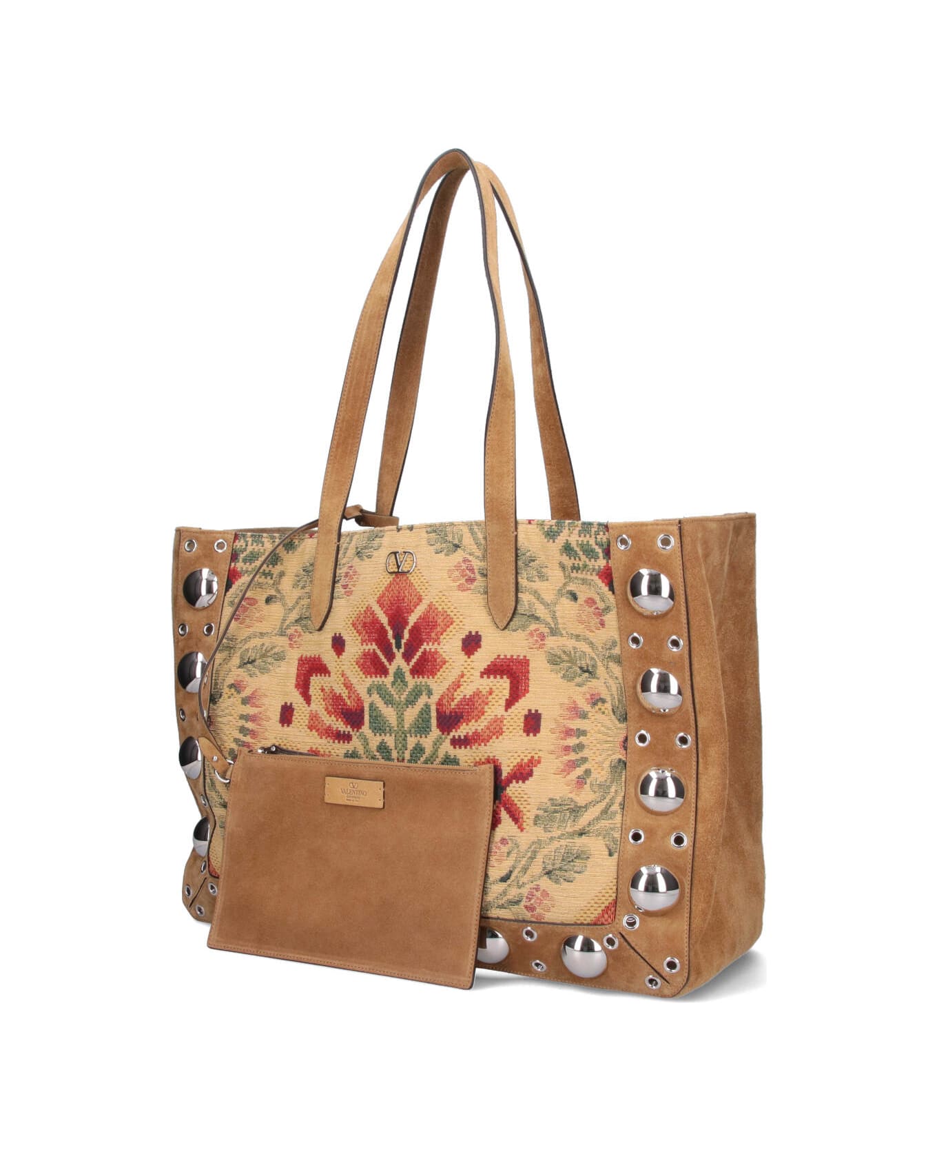 Valentino Garavani 
nellcôte
 Large Tote Bag - Brown