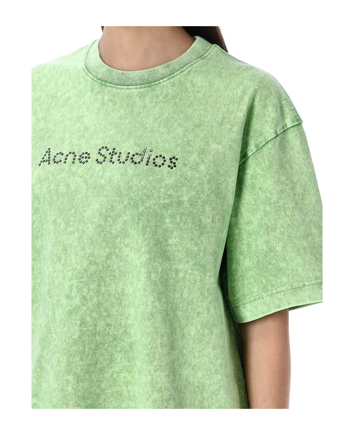 Acne Studios Logo T-shirt - BRIGHT GREEN