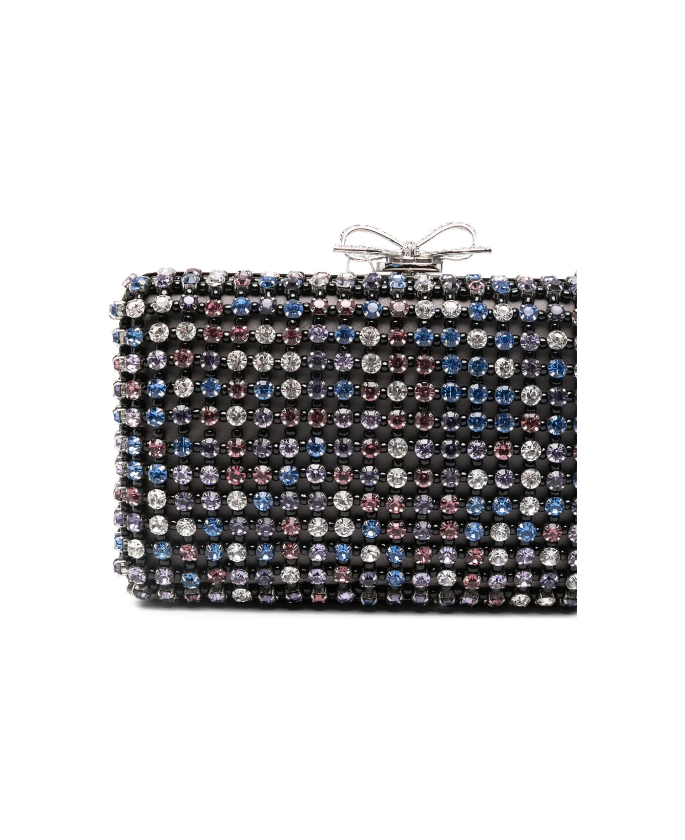 self-portrait Crystal Embellished Clutch - Multicolor