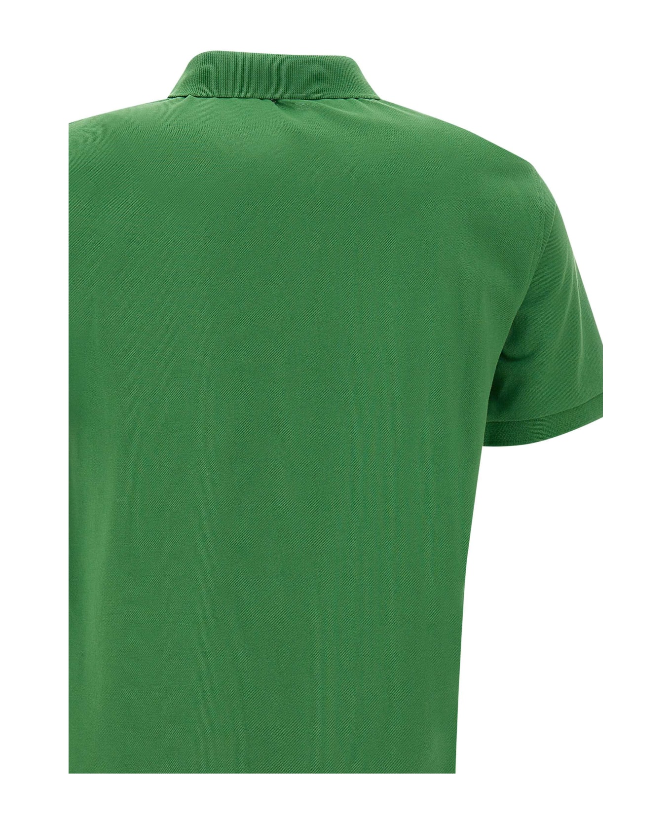 Sun 68 "solid" Piquet Cotton Polo Shirt - GREEN ポロシャツ