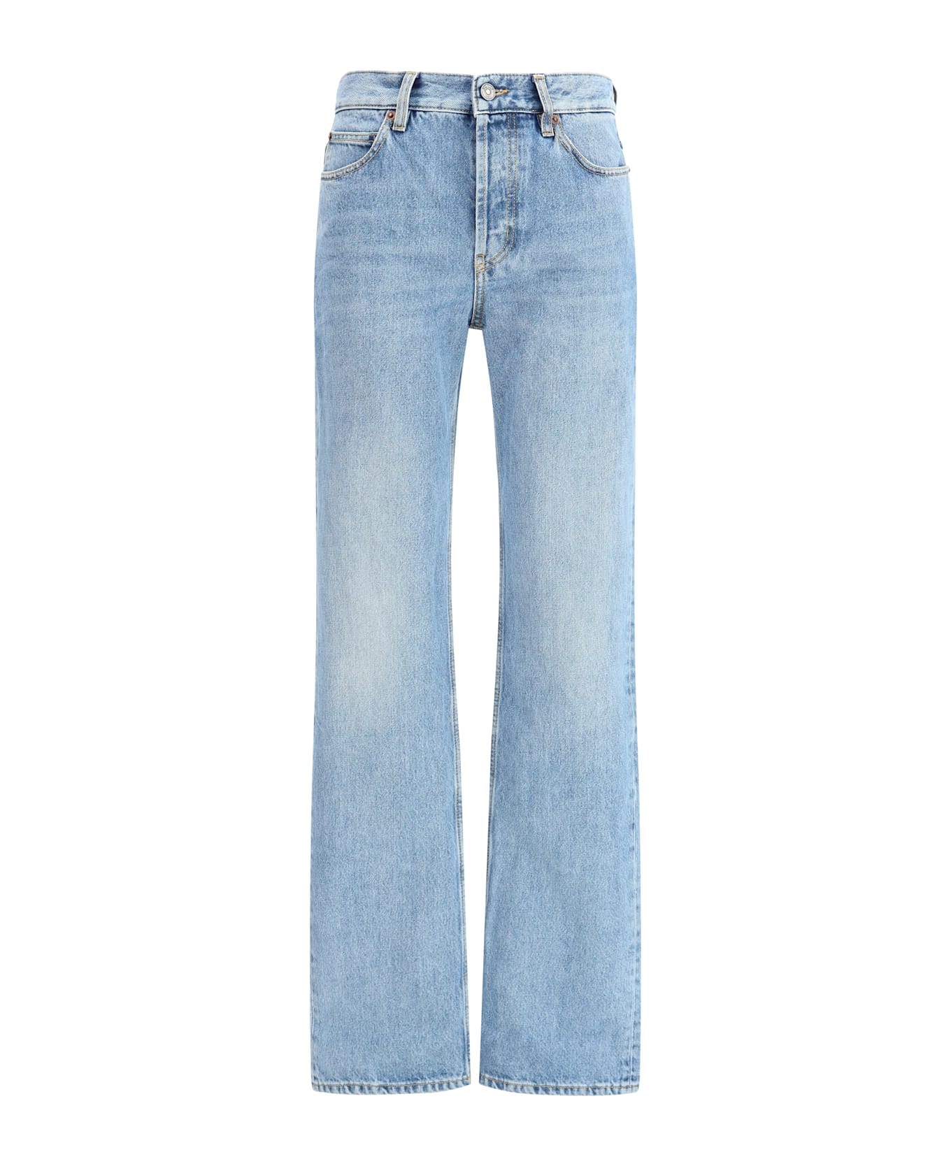 Saint Laurent Nico Low-rise Jeans In Bahamas Denim - DENIM