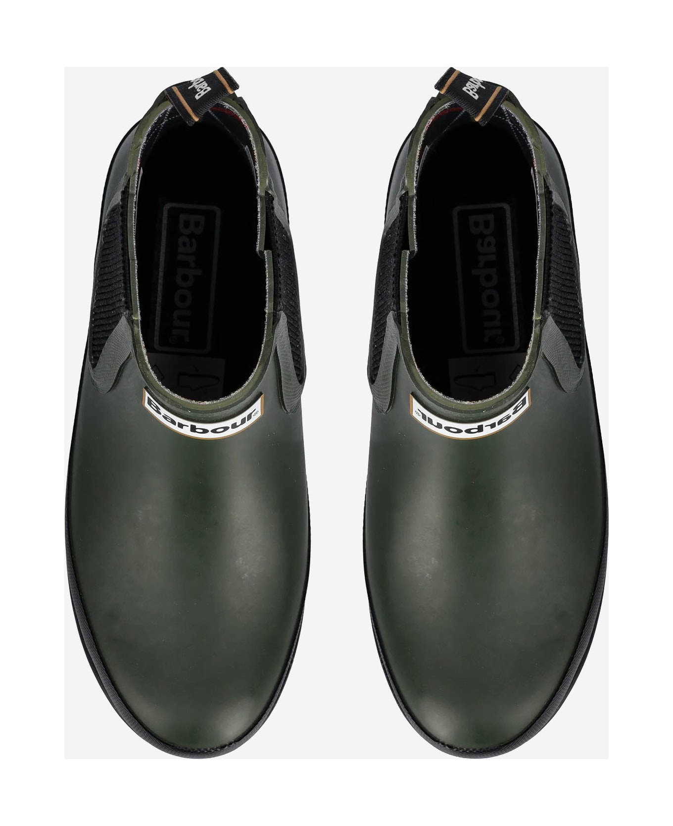 Barbour Halton Rubber Ankle Boots - VERDE SCURO