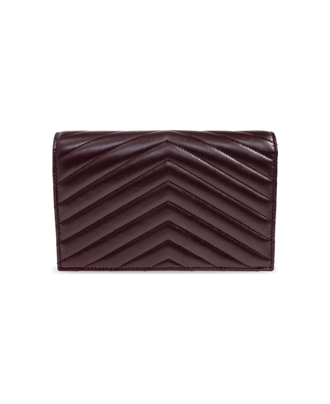 Saint Laurent Wallet On A Chain - BORDEAUX