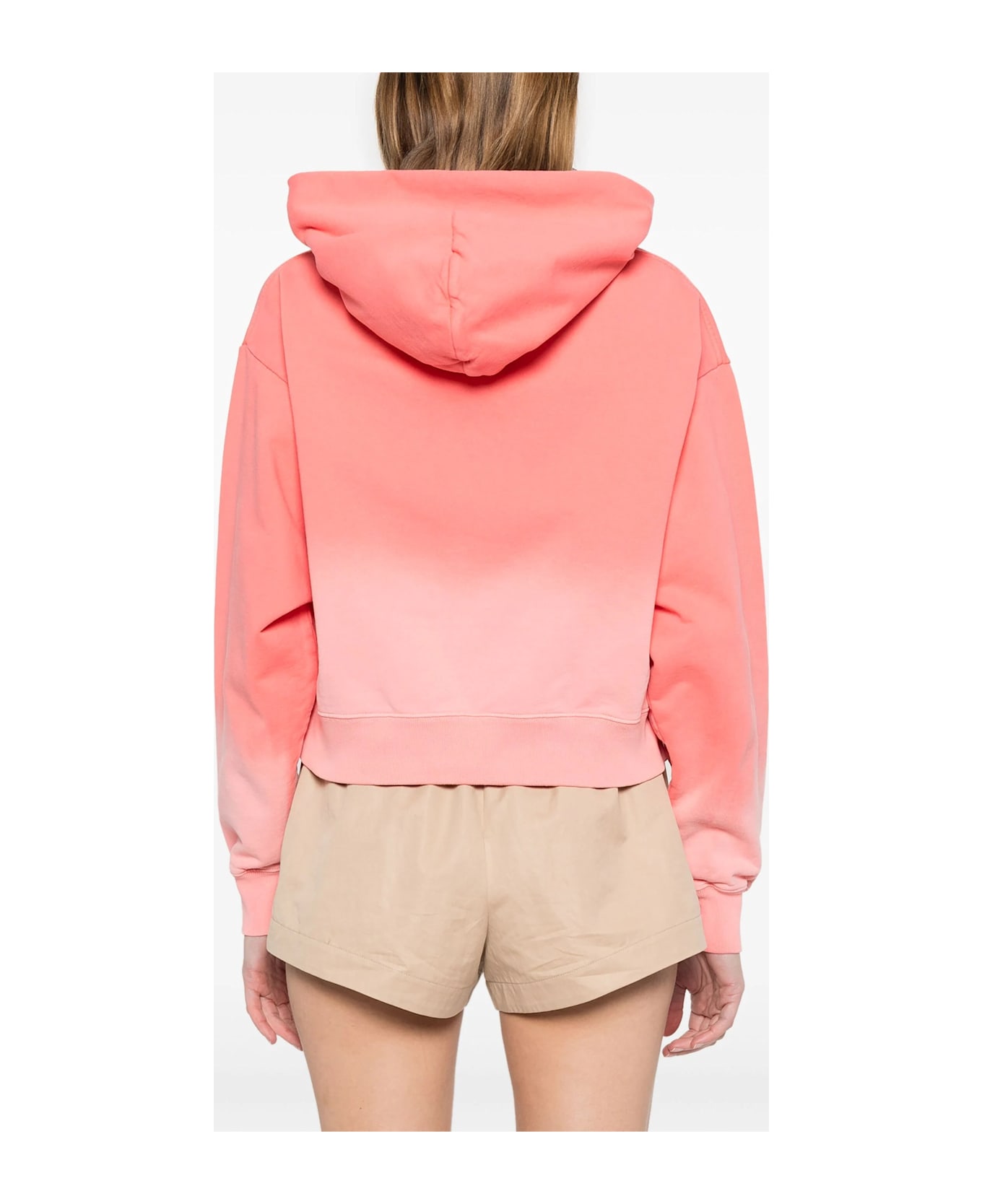 Sporty 
Rich Serif Logo Embroidered - Dip Dye Pink