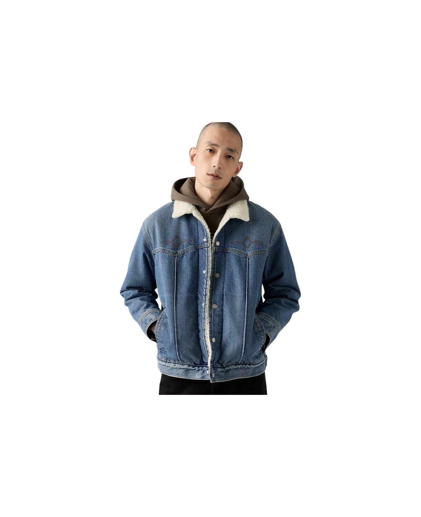 Levi's Western Sherpa Truck - Med Indigo