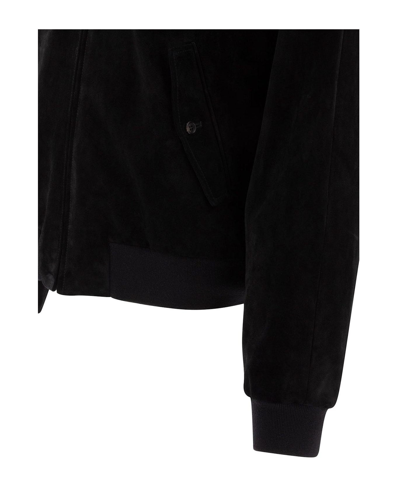 Prada Zip-up Bomber Jacket - Nero