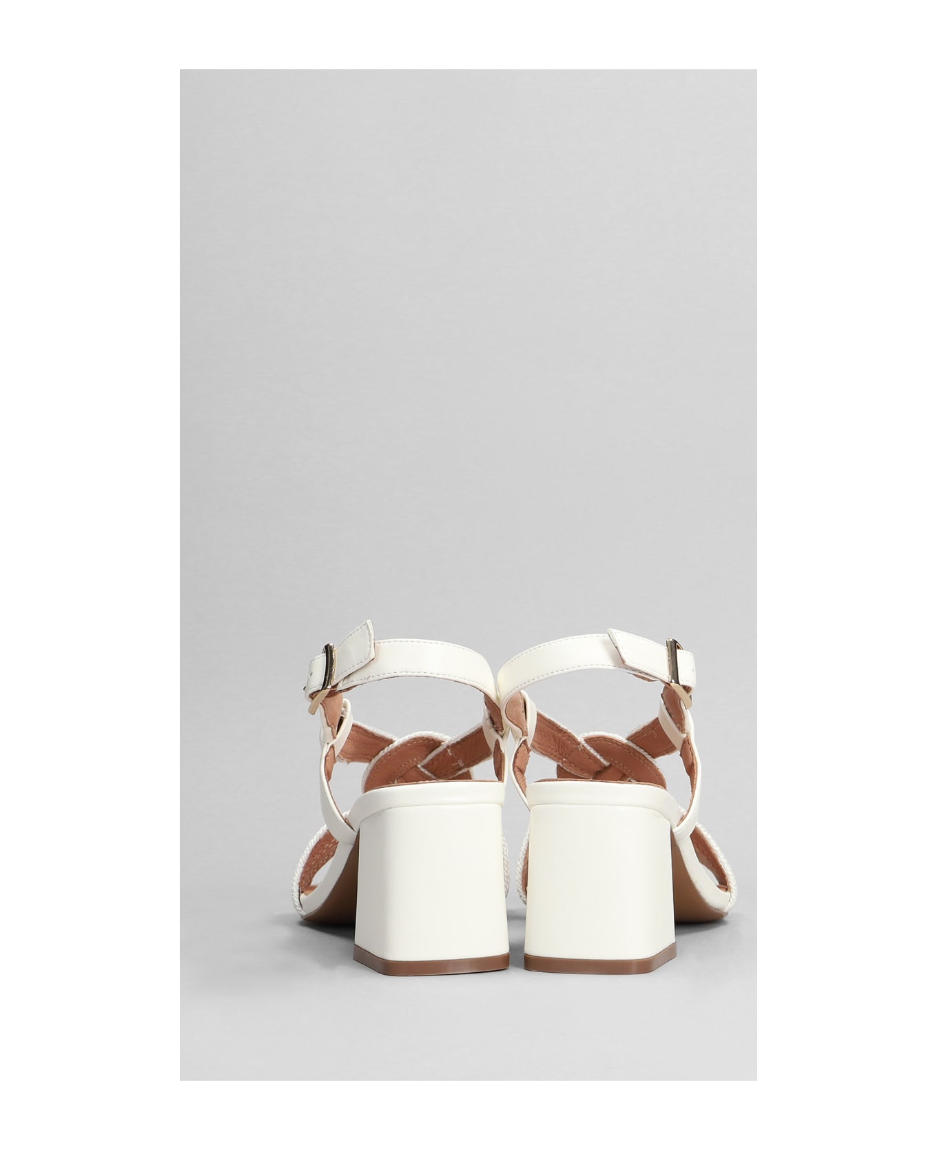 Bibi Lou Setsuko Sandals In Beige Leather - beige