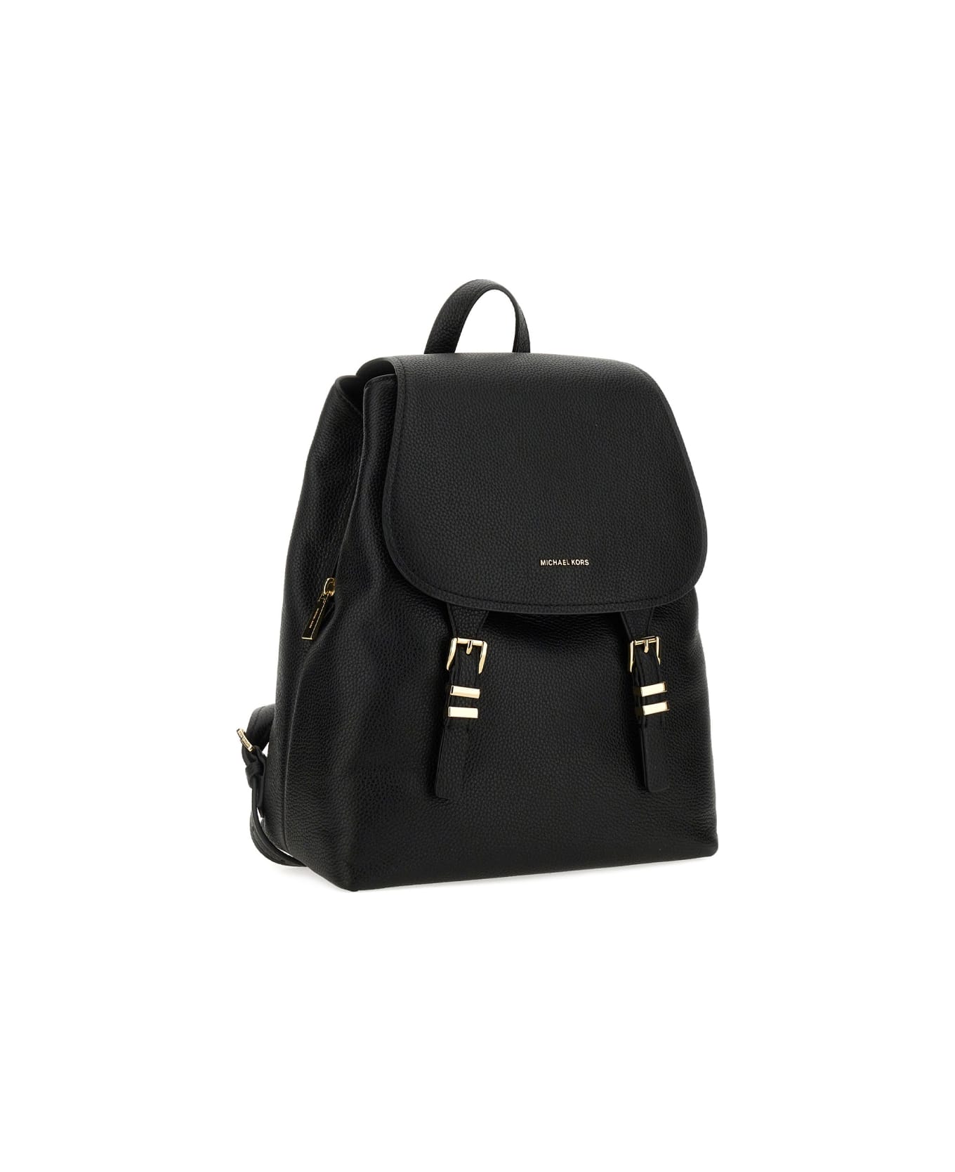 Michael Kors Leather Backpack - BLACK