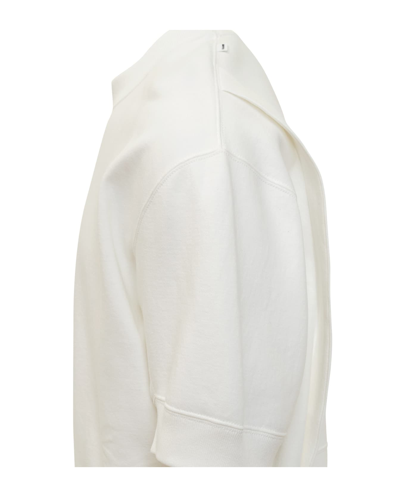 Jil Sander White Cotton Short-sleeved Sweatshirt - Optic White