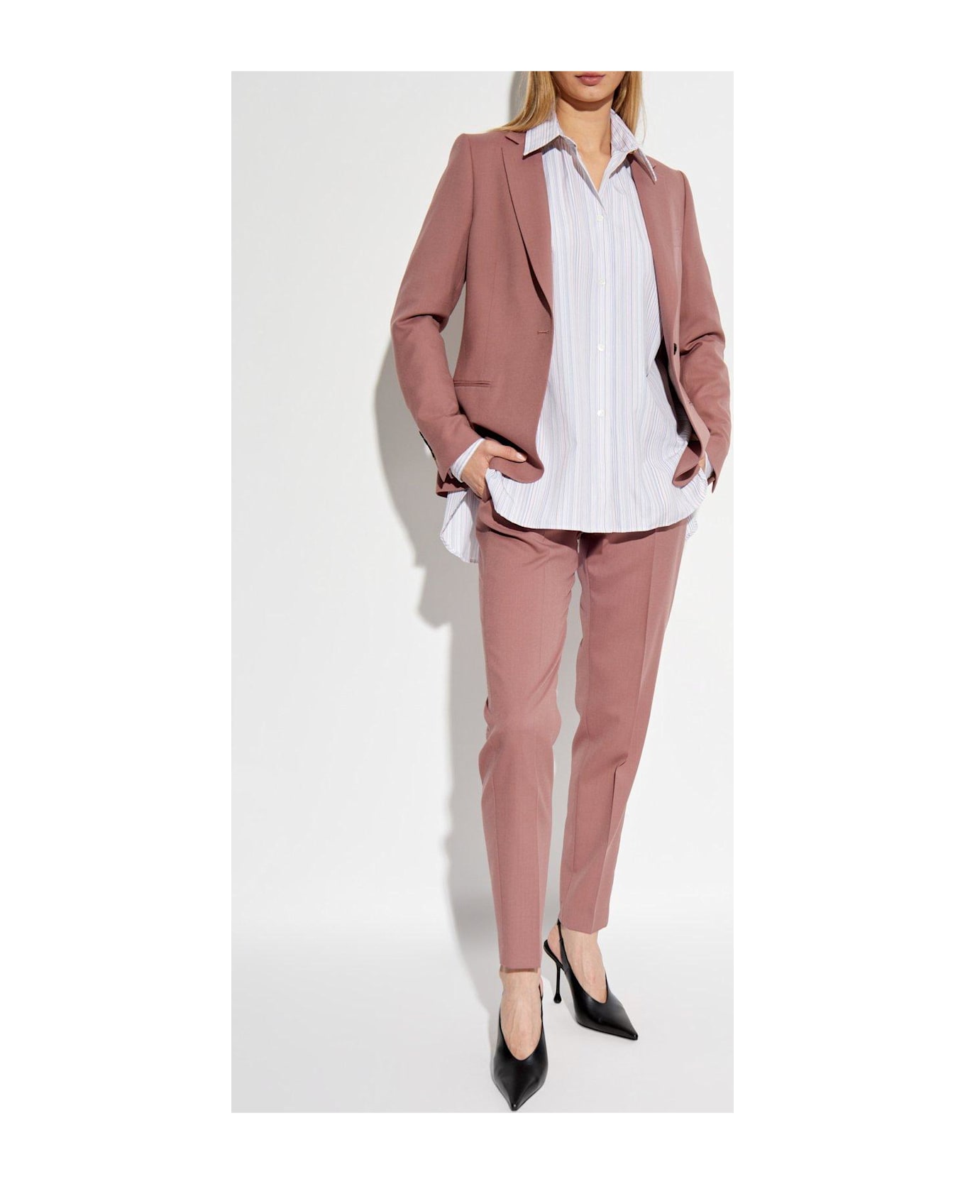 Paul Smith Shirt With Striped Pattern - WHITE
