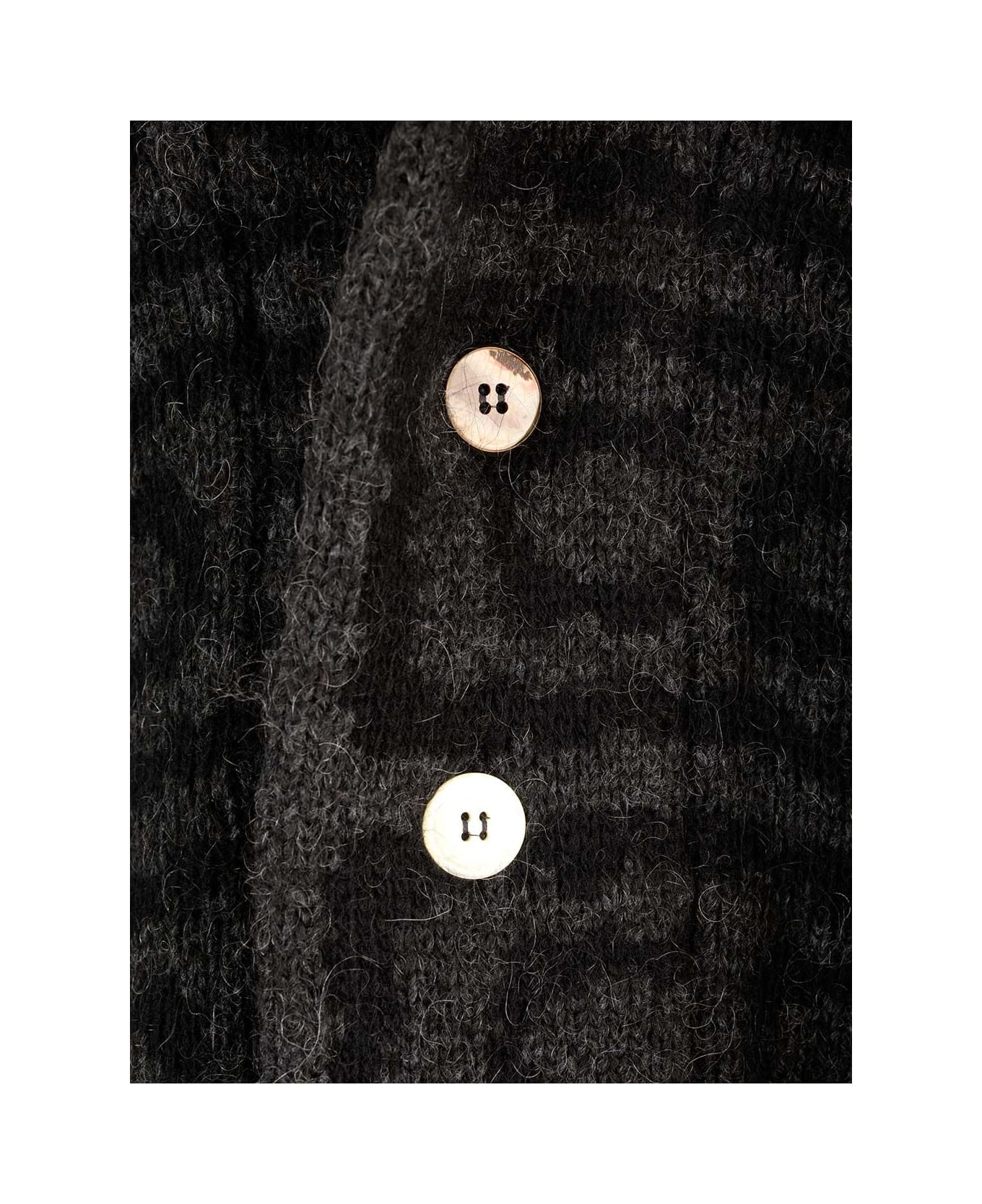 Gabriele Pasini Wool Jacquard Cardigan - Black