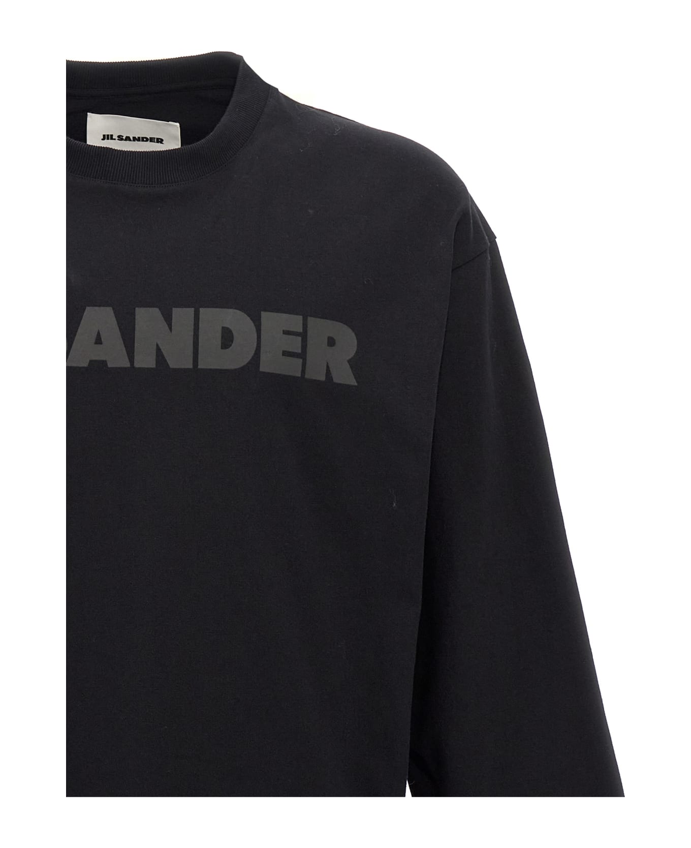 Jil Sander Logo Print T-shirt - Black