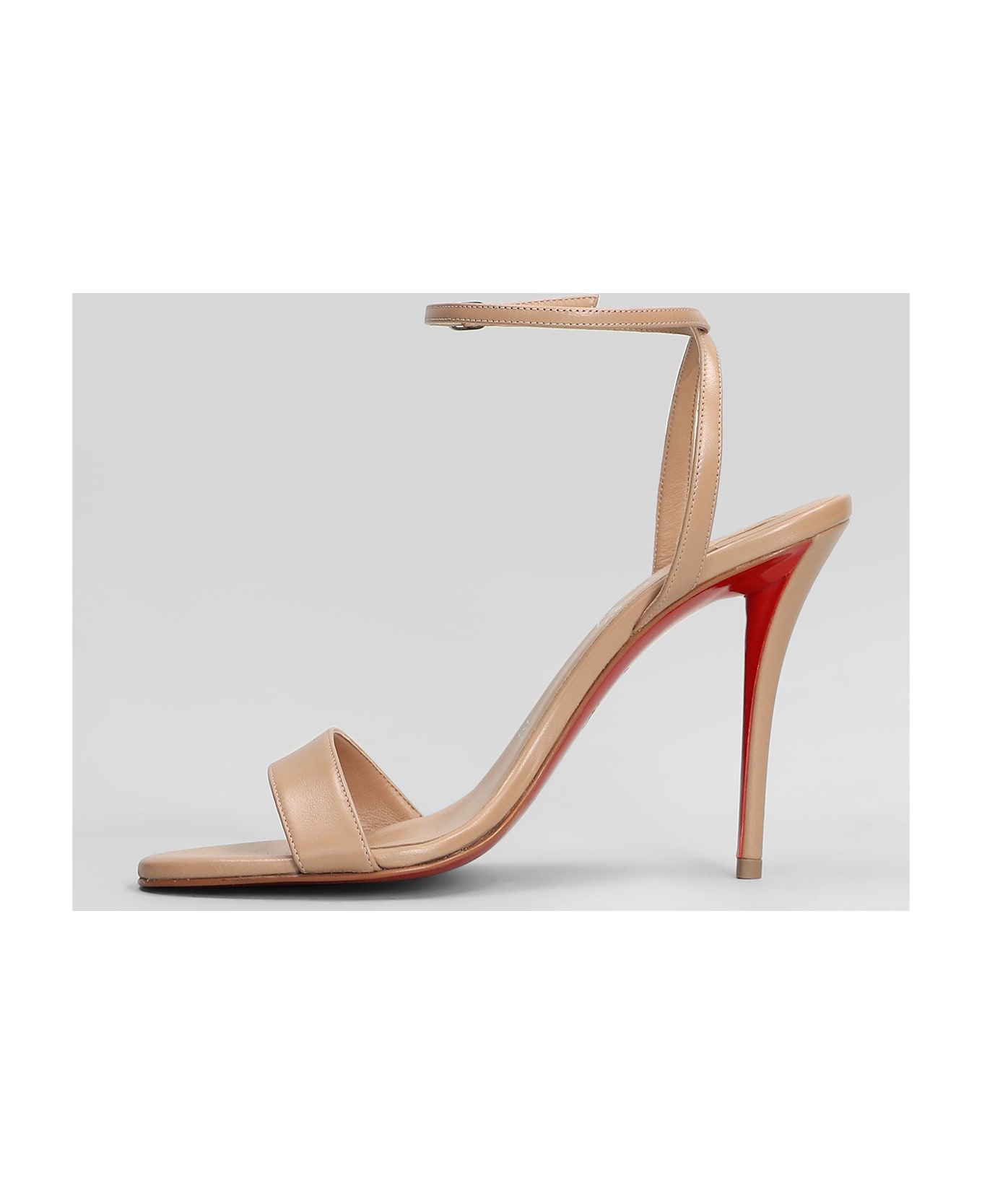 Christian Louboutin Miss Z Sandal 100 Sandals In Powder Leather - powder