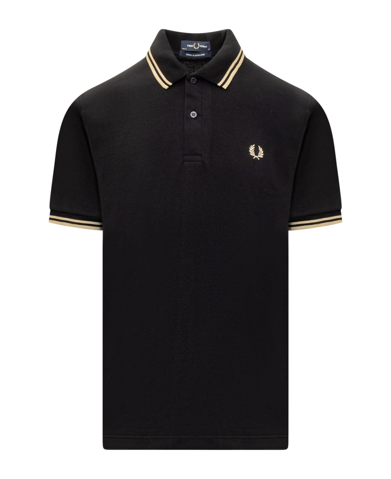 Fred Perry Polo Shirt - BLACK/CHAMPAGNE ポロシャツ