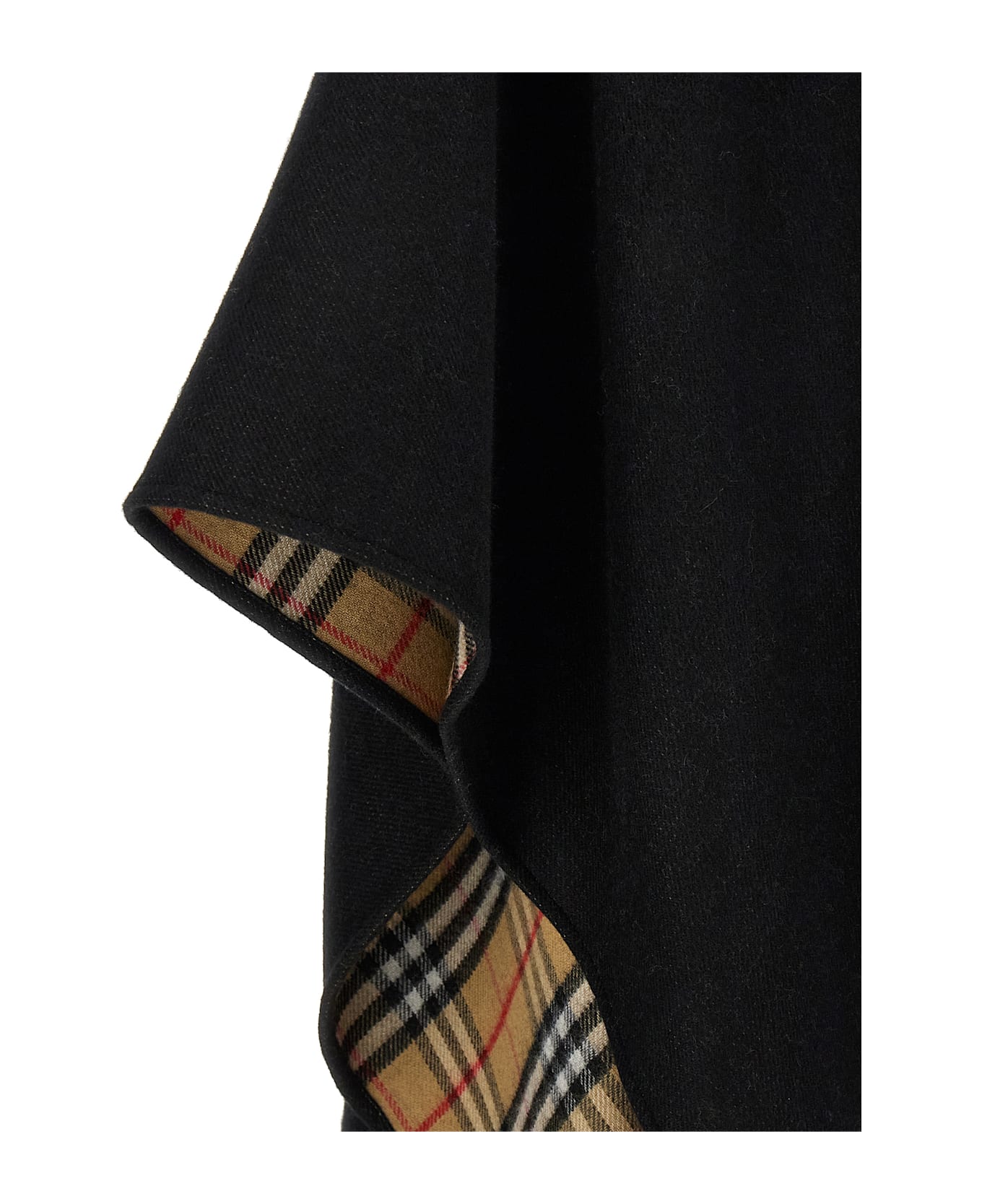 Burberry Fringed Cape - Black  