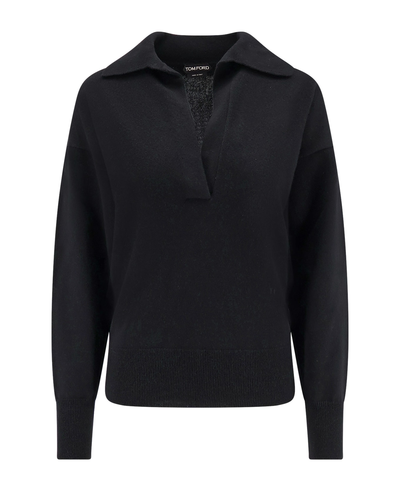 Tom Ford Cashmere Polo Shirt/sweater - Black