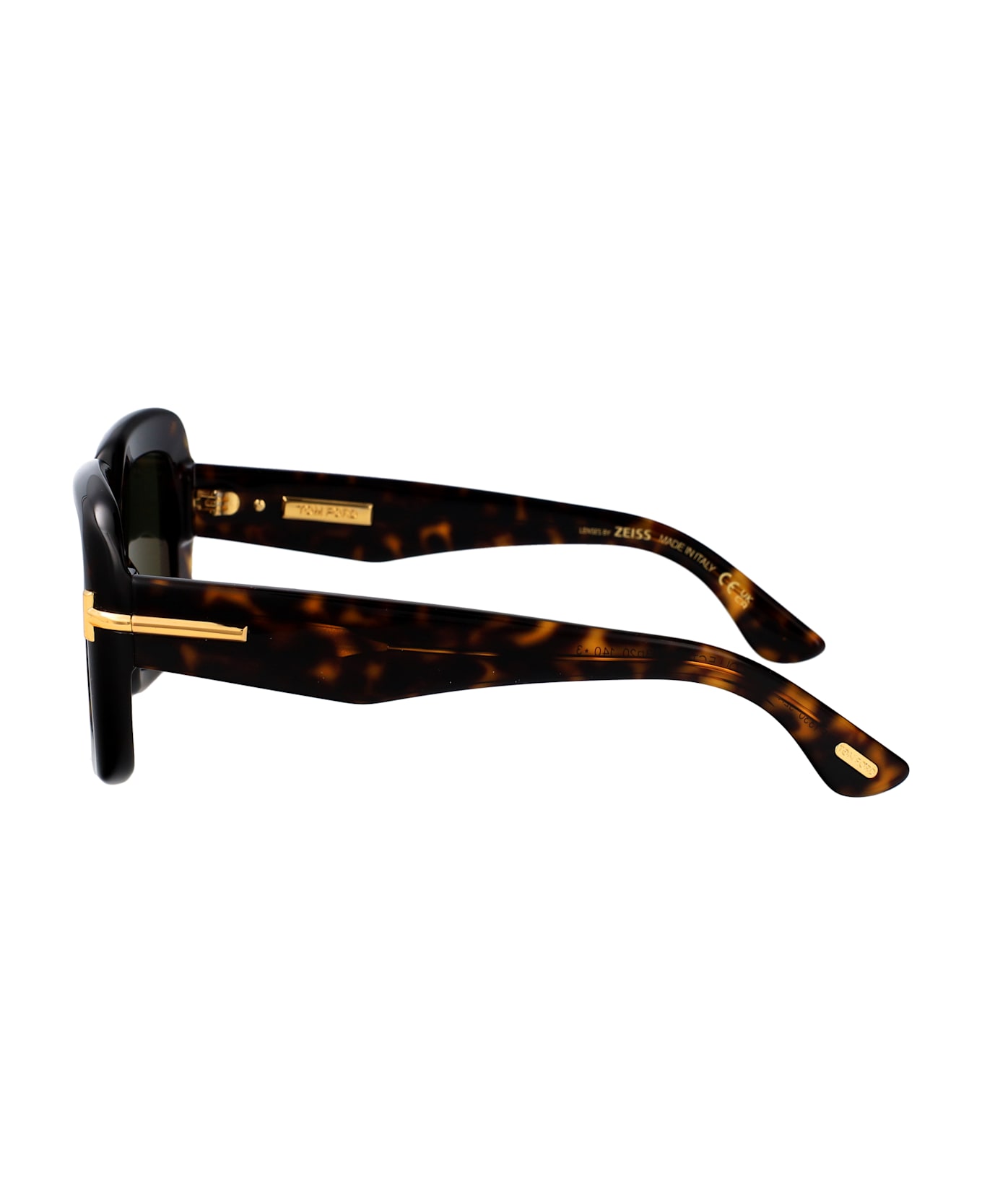 Tom Ford Eyewear Ft1330 Sunglasses - avana scura  / verde