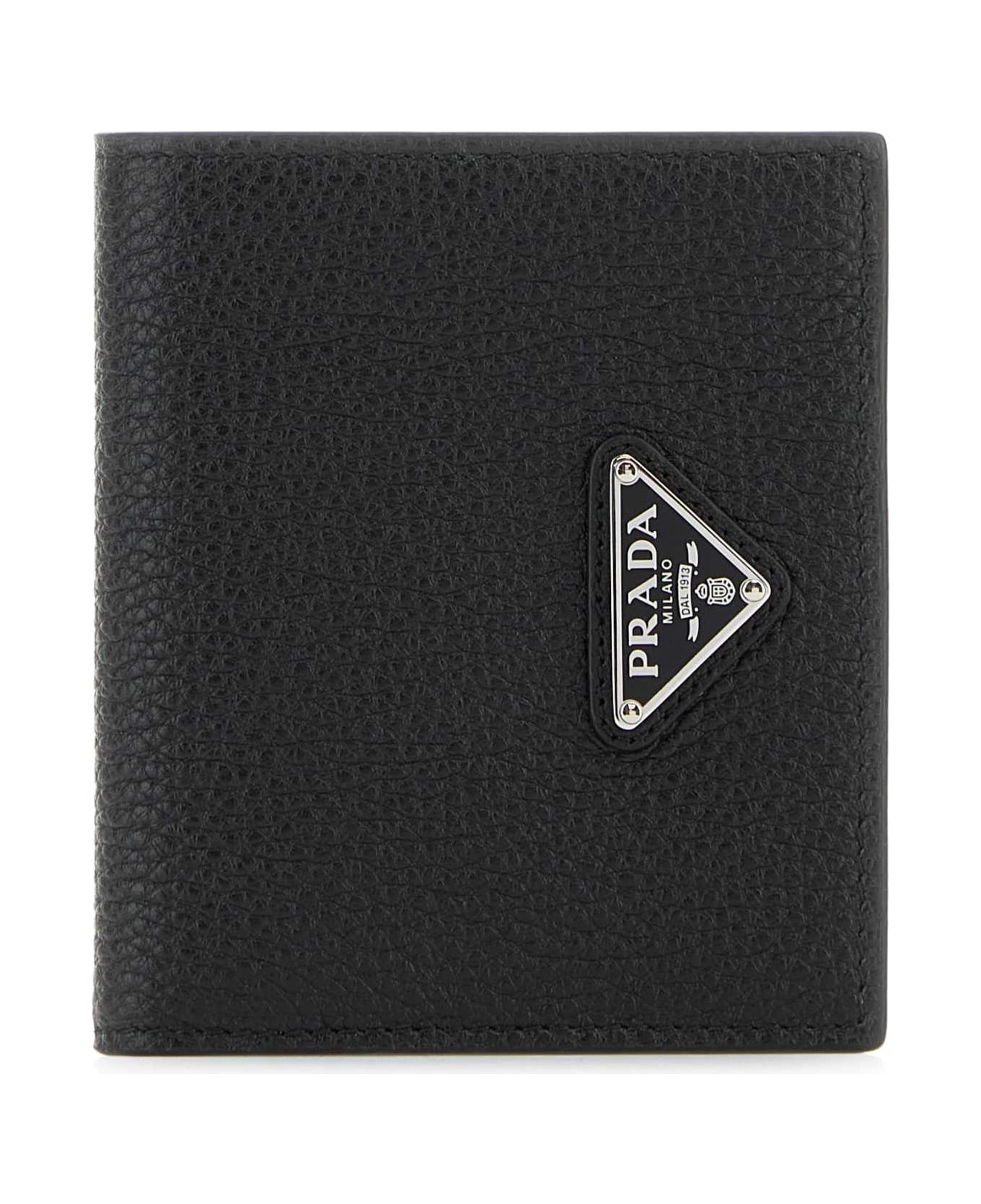 Prada Black Leather Wallet - NERO