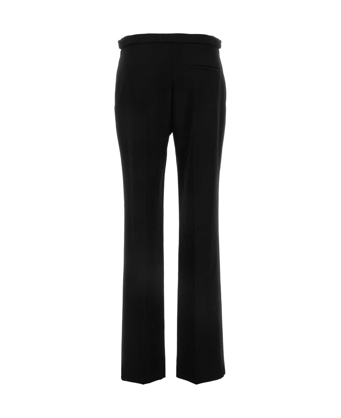 The Row Black Wool Jesse Pant - BLACK