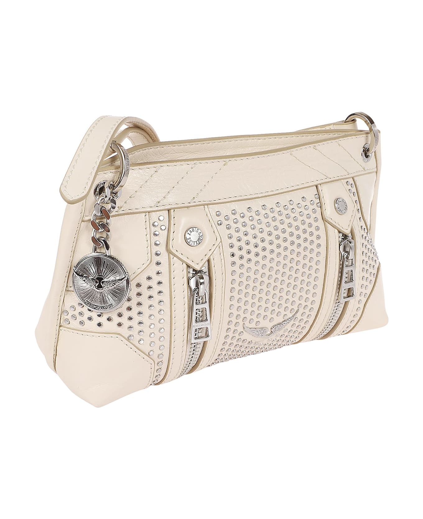 Zadig & Voltaire Sunny Mood Studded Crossbody Bag - Flash