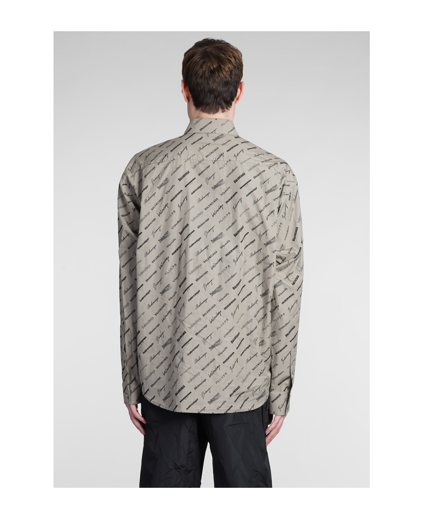 Balenciaga Shirt In Taupe Cotton - taupe