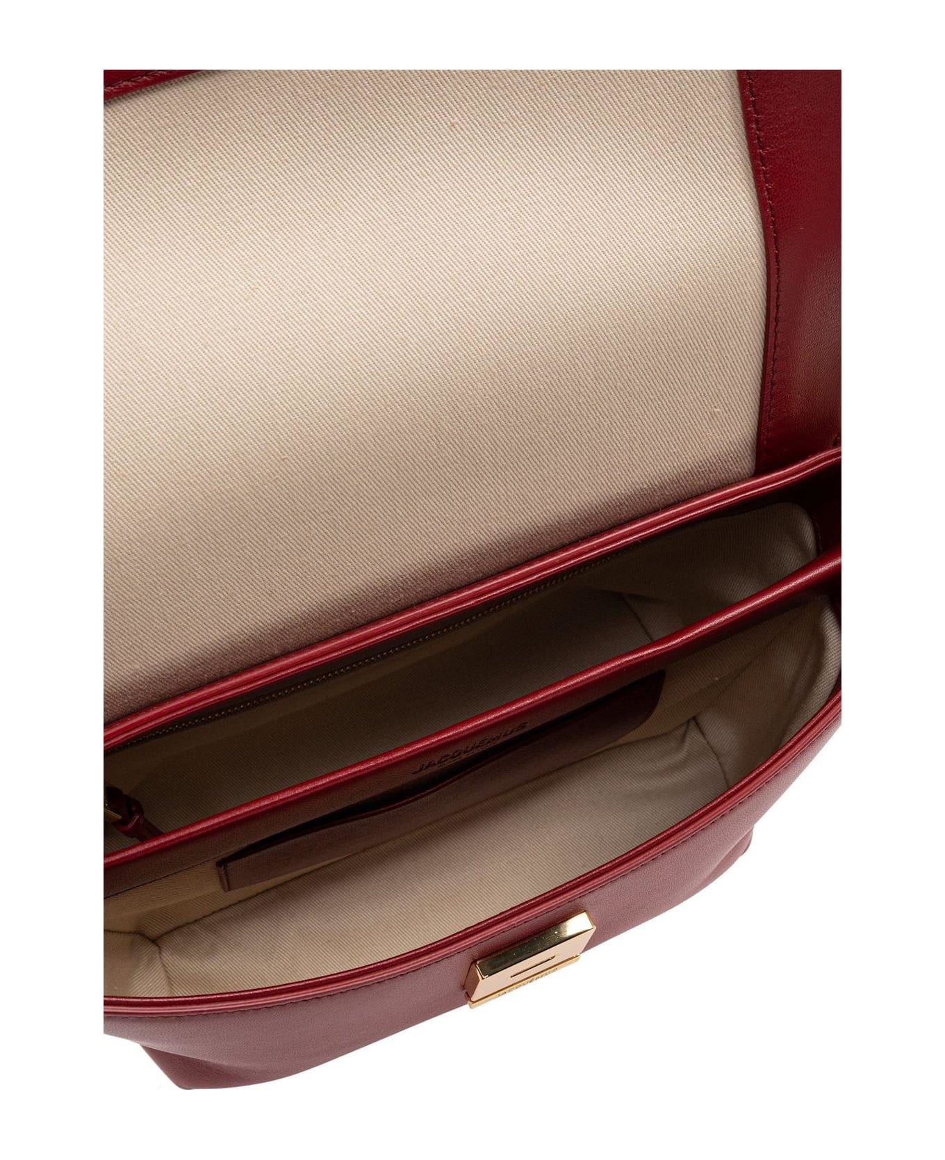 Jacquemus Le Rond Carré Logo Detailed Shoulder Bag - Red