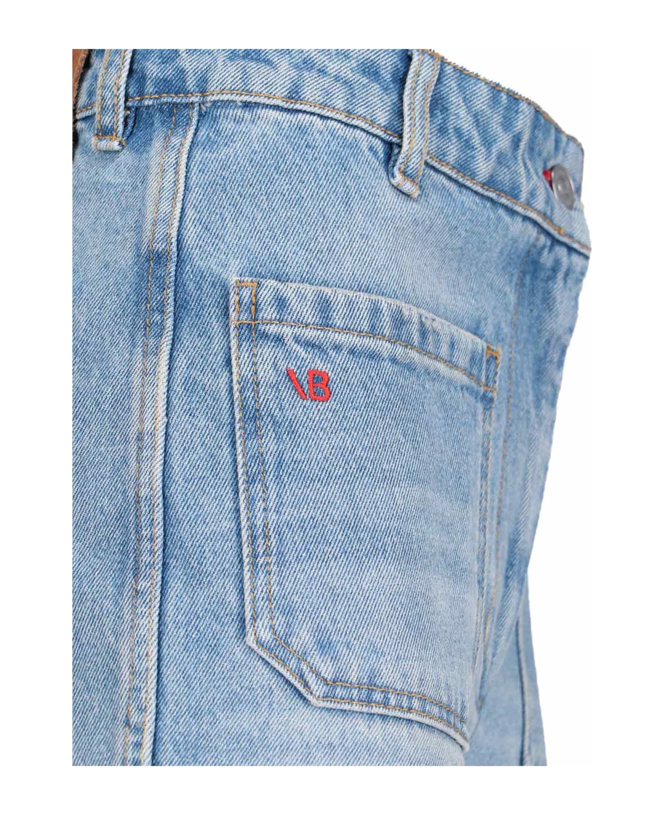 Victoria Beckham 
alina
 Straight Jeans - Pale Blue Wash