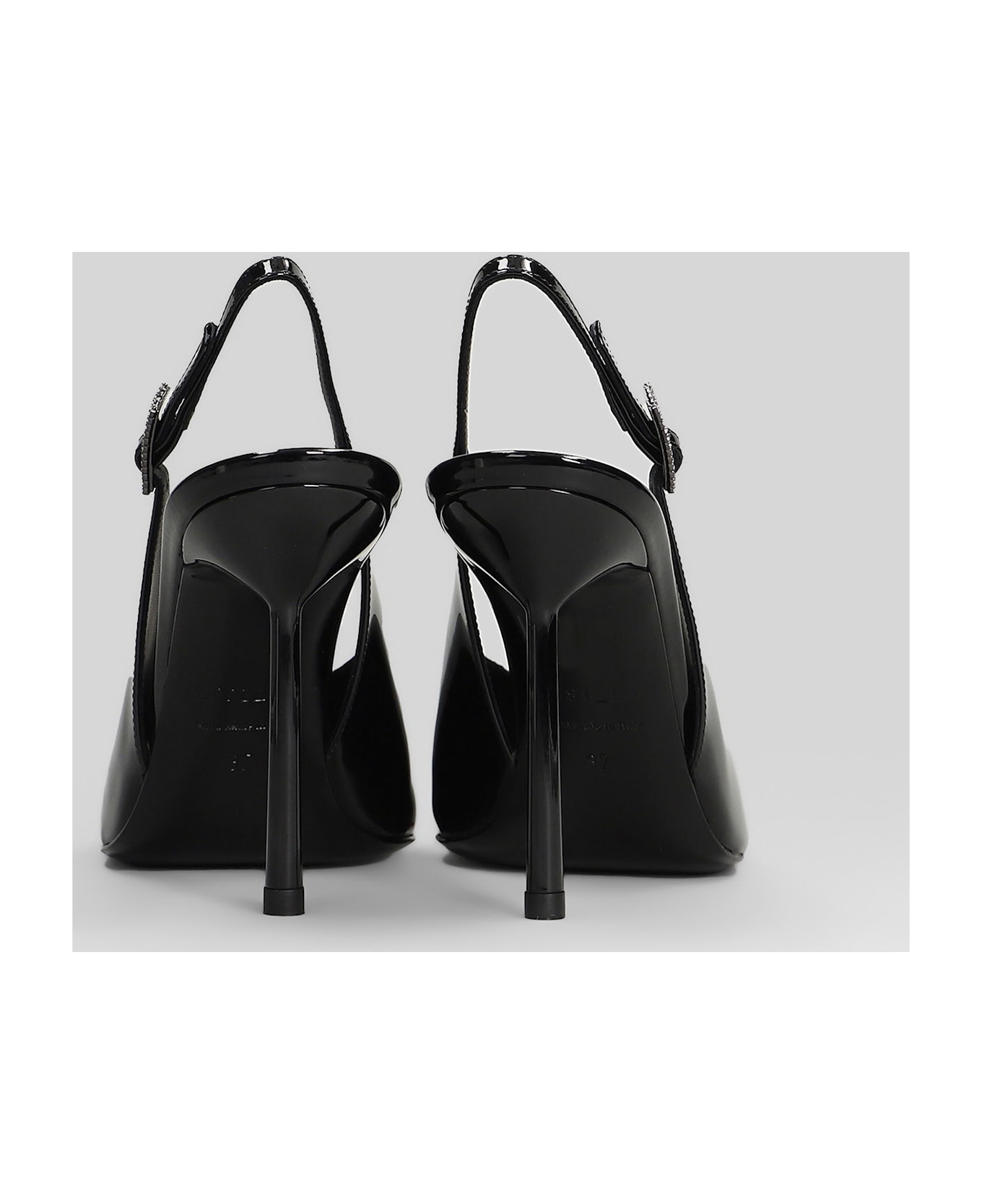 Le Silla Clivage Pumps In Black Patent Leather - black