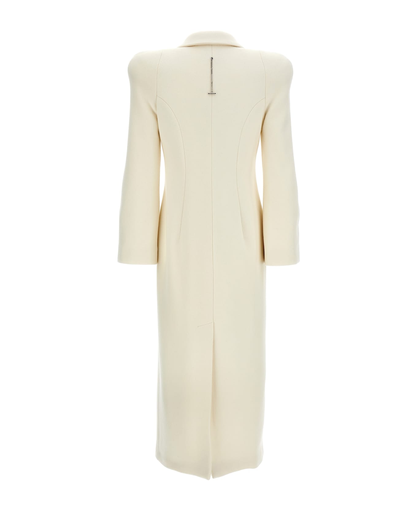 Alexander McQueen Double-breasted Coat With Shaped Shoulders - White